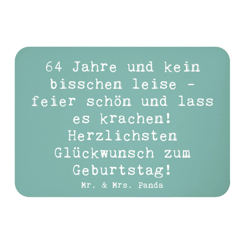 Magnet Spruch 64. Geburtstag Kühlschrankmagnet, Pinnwandmagnet, Souvenir Magnet, Motivmagnete, Dekomagnet, Whiteboard Magnet, Notiz Magnet, Kühlschrank Dekoration, Geburtstag, Geburtstagsgeschenk, Geschenk