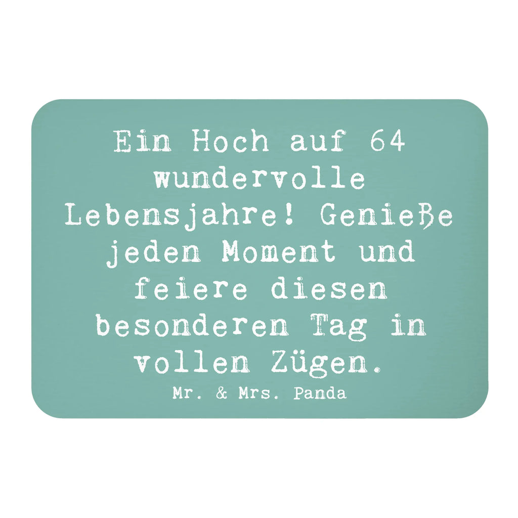 Magnet Spruch 64. Geburtstag Feier Kühlschrankmagnet, Pinnwandmagnet, Souvenir Magnet, Motivmagnete, Dekomagnet, Whiteboard Magnet, Notiz Magnet, Kühlschrank Dekoration, Geburtstag, Geburtstagsgeschenk, Geschenk