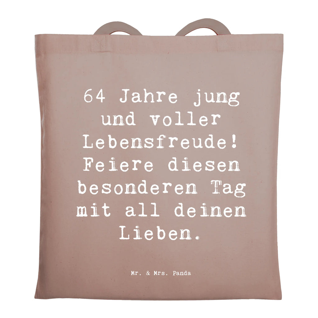 Tragetasche Spruch 64. Geburtstag Freude Beuteltasche, Beutel, Einkaufstasche, Jutebeutel, Stoffbeutel, Tasche, Shopper, Umhängetasche, Strandtasche, Schultertasche, Stofftasche, Tragetasche, Badetasche, Jutetasche, Einkaufstüte, Laptoptasche, Geburtstag, Geburtstagsgeschenk, Geschenk