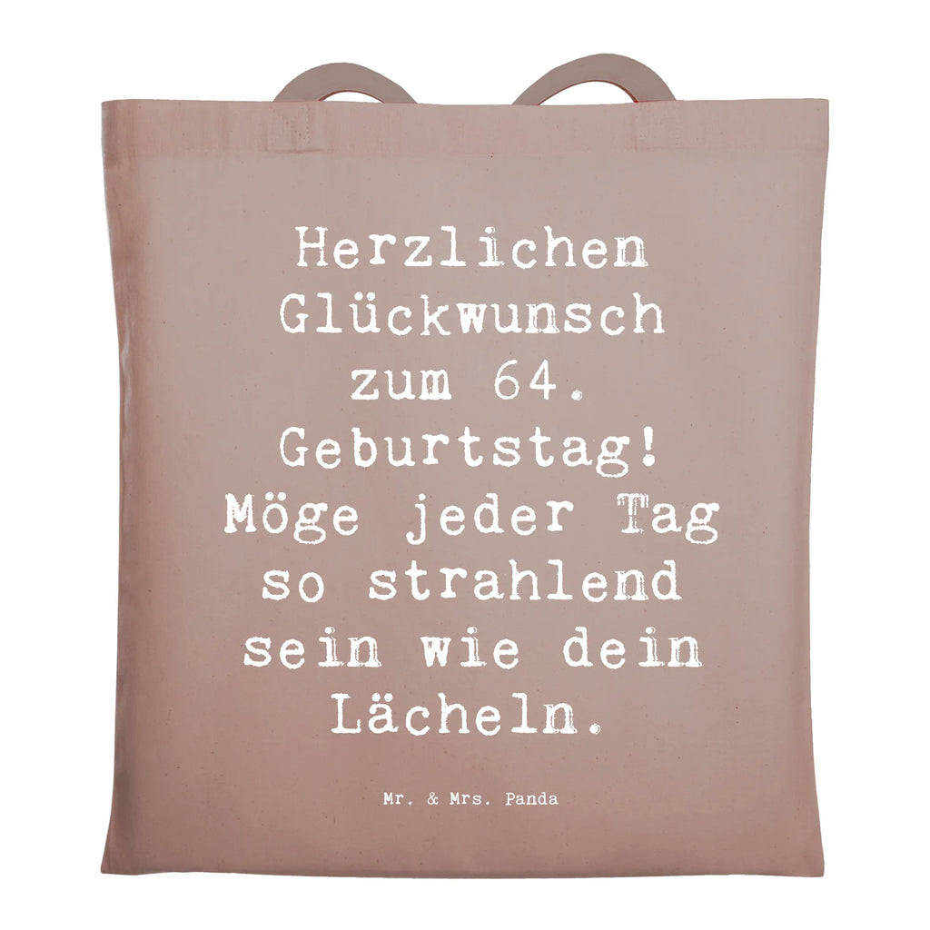 Tragetasche Spruch 64. Geburtstag Beuteltasche, Beutel, Einkaufstasche, Jutebeutel, Stoffbeutel, Tasche, Shopper, Umhängetasche, Strandtasche, Schultertasche, Stofftasche, Tragetasche, Badetasche, Jutetasche, Einkaufstüte, Laptoptasche, Geburtstag, Geburtstagsgeschenk, Geschenk