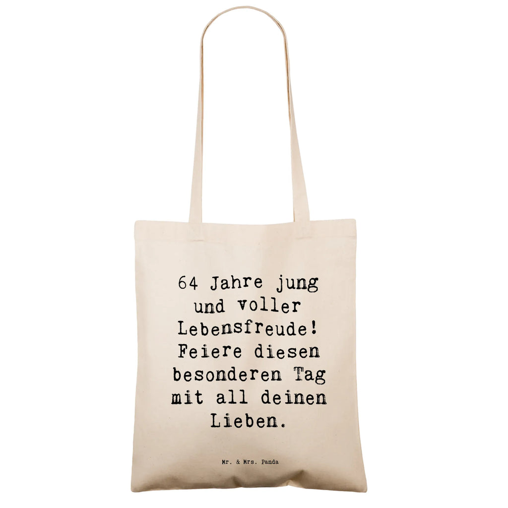 Tragetasche Spruch 64. Geburtstag Freude Beuteltasche, Beutel, Einkaufstasche, Jutebeutel, Stoffbeutel, Tasche, Shopper, Umhängetasche, Strandtasche, Schultertasche, Stofftasche, Tragetasche, Badetasche, Jutetasche, Einkaufstüte, Laptoptasche, Geburtstag, Geburtstagsgeschenk, Geschenk