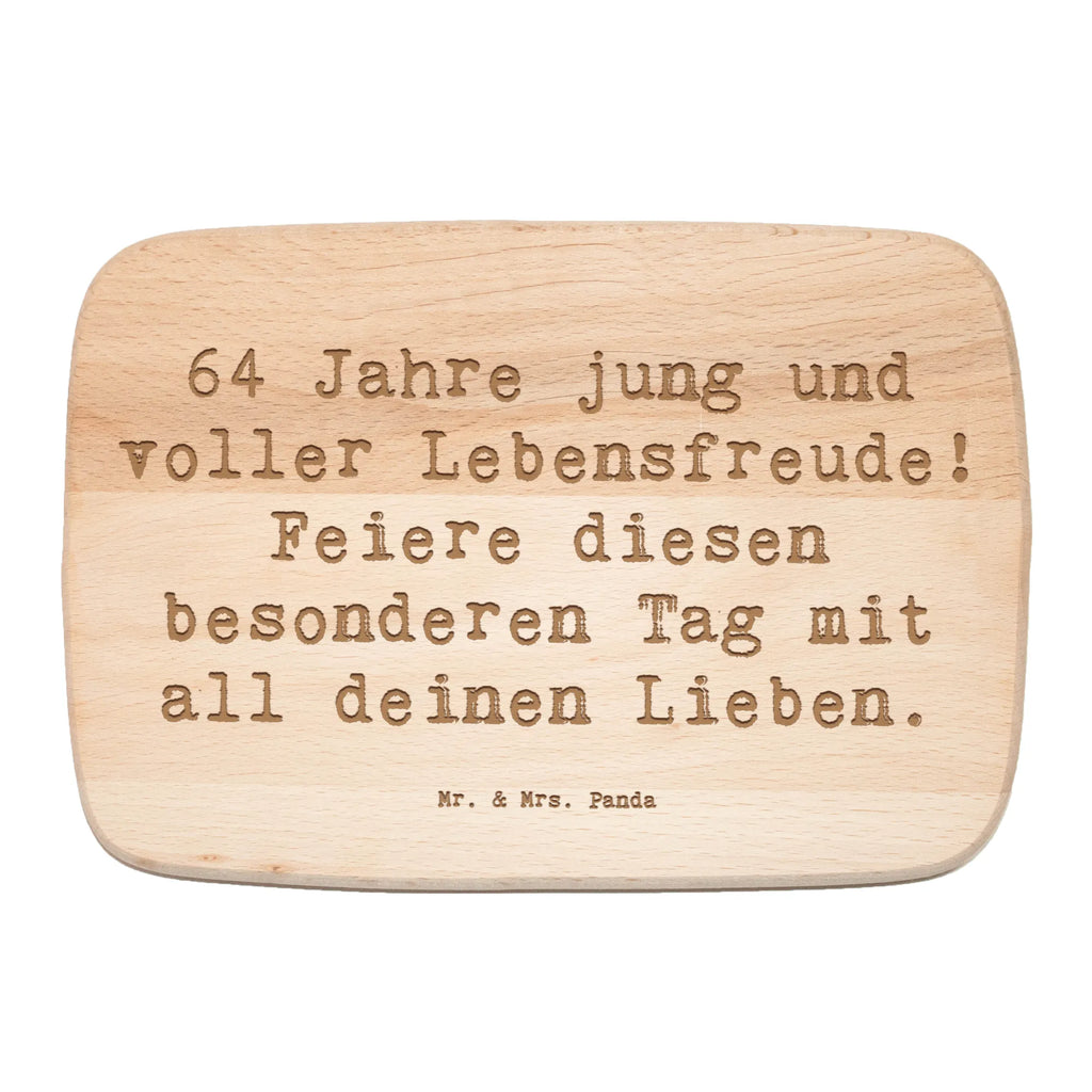 Frühstücksbrett Spruch 64. Geburtstag Freude Frühstücksbrett, Holzbrett, Schneidebrett, Schneidebrett Holz, Frühstücksbrettchen, Küchenbrett, Geburtstag, Geburtstagsgeschenk, Geschenk