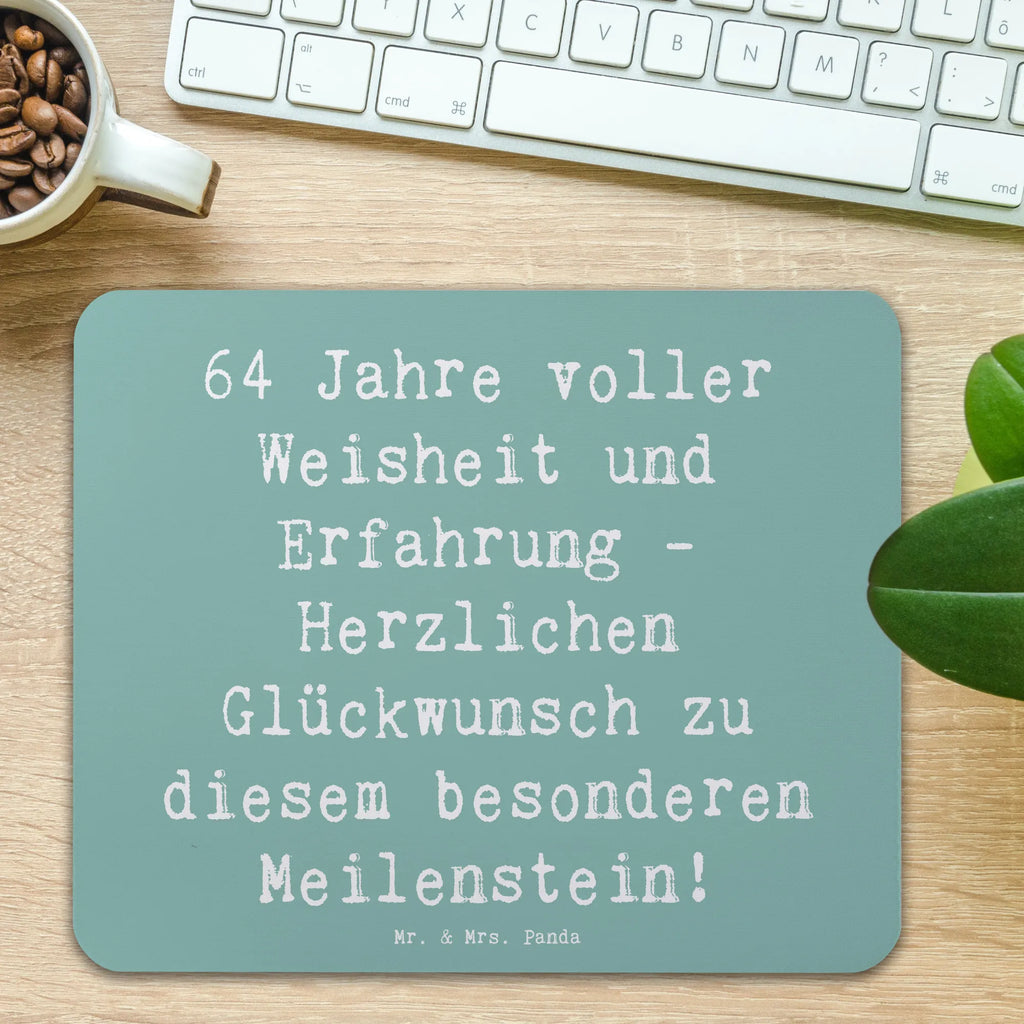 Mauspad Spruch 64. Geburtstag Weisheit Mousepad, Computer zubehör, Büroausstattung, PC Zubehör, Arbeitszimmer, Mauspad, Einzigartiges Mauspad, Designer Mauspad, Mausunterlage, Mauspad Büro, Geburtstag, Geburtstagsgeschenk, Geschenk