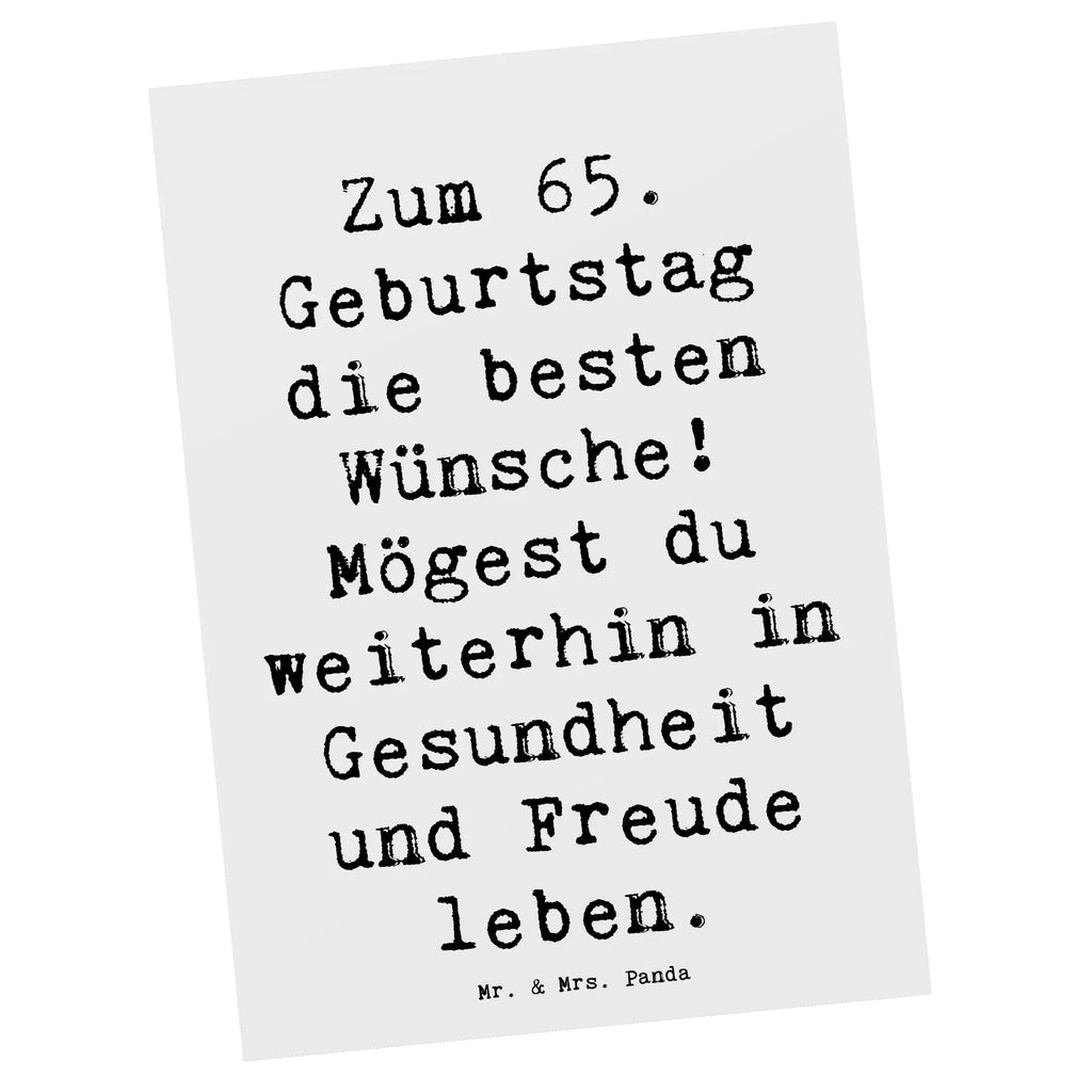 Postkarte Spruch 65. Geburtstag Glückwünsche Postkarte, Karte, Geschenkkarte, Grußkarte, Einladung, Ansichtskarte, Geburtstagskarte, Einladungskarte, Dankeskarte, Ansichtskarten, Einladung Geburtstag, Einladungskarten Geburtstag, Geburtstag, Geburtstagsgeschenk, Geschenk