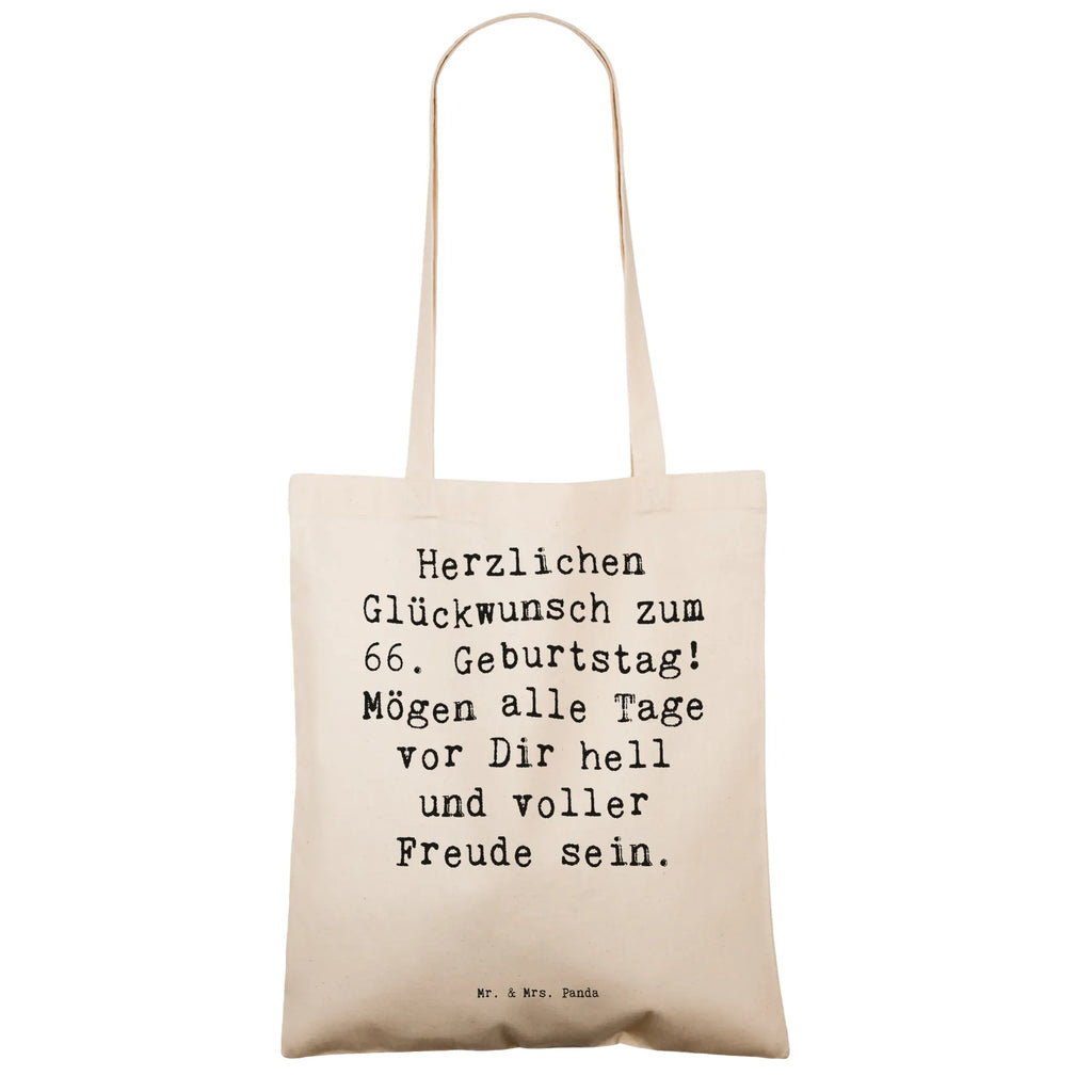 Tragetasche Spruch 66. Geburtstag Glückwünsche Beuteltasche, Beutel, Einkaufstasche, Jutebeutel, Stoffbeutel, Tasche, Shopper, Umhängetasche, Strandtasche, Schultertasche, Stofftasche, Tragetasche, Badetasche, Jutetasche, Einkaufstüte, Laptoptasche, Geburtstag, Geburtstagsgeschenk, Geschenk