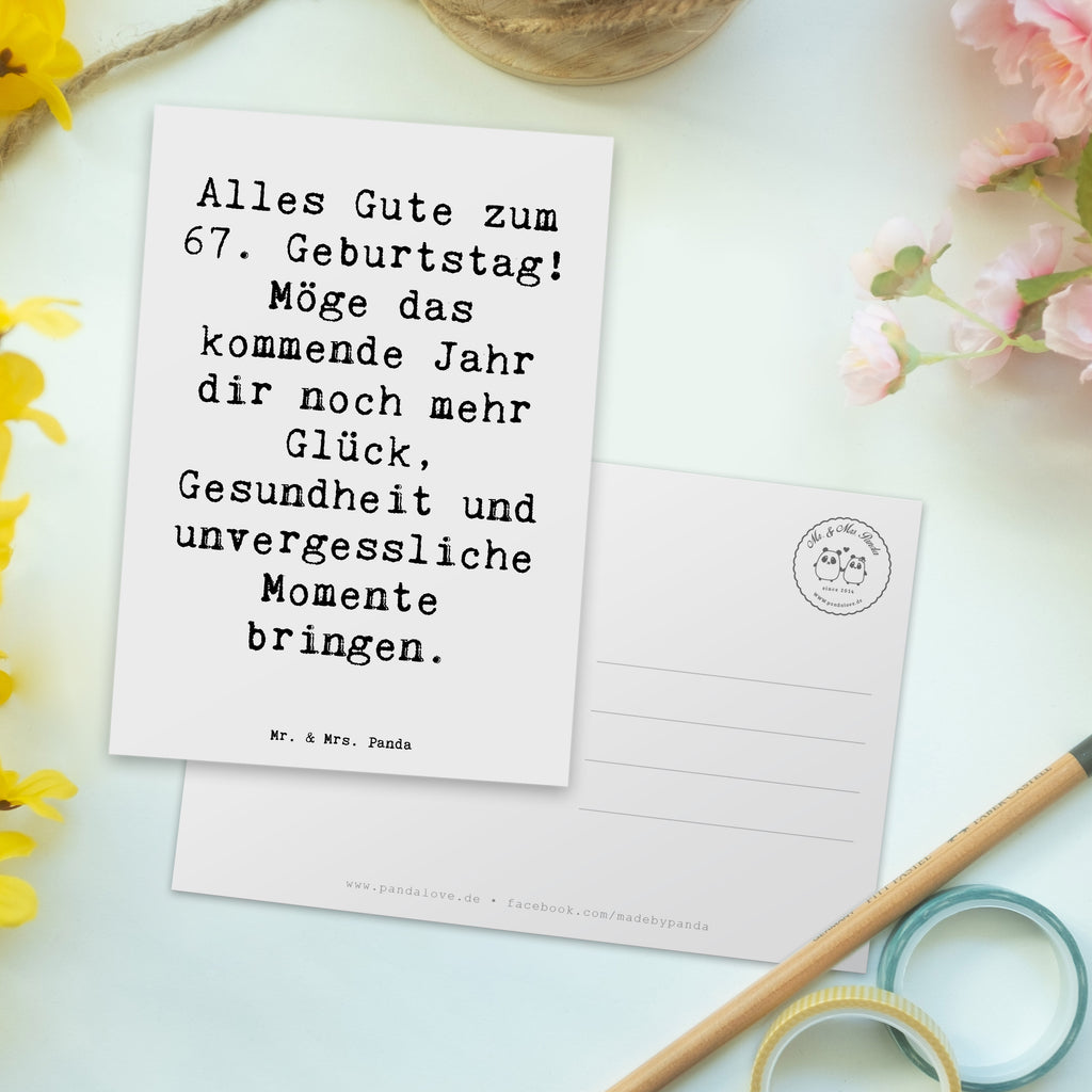 Postkarte Spruch 67. Geburtstag Postkarte, Karte, Geschenkkarte, Grußkarte, Einladung, Ansichtskarte, Geburtstagskarte, Einladungskarte, Dankeskarte, Ansichtskarten, Einladung Geburtstag, Einladungskarten Geburtstag, Geburtstag, Geburtstagsgeschenk, Geschenk