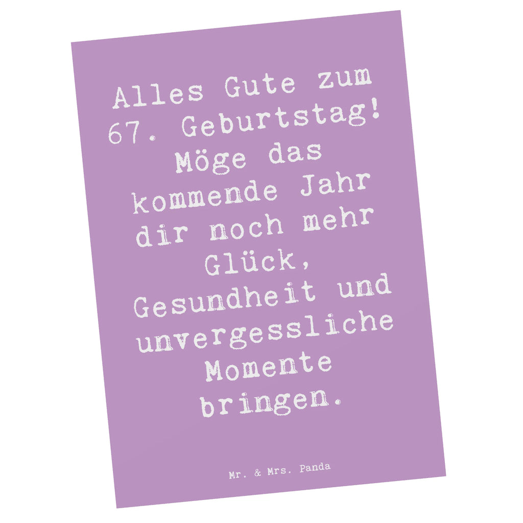 Postkarte Spruch 67. Geburtstag Postkarte, Karte, Geschenkkarte, Grußkarte, Einladung, Ansichtskarte, Geburtstagskarte, Einladungskarte, Dankeskarte, Ansichtskarten, Einladung Geburtstag, Einladungskarten Geburtstag, Geburtstag, Geburtstagsgeschenk, Geschenk