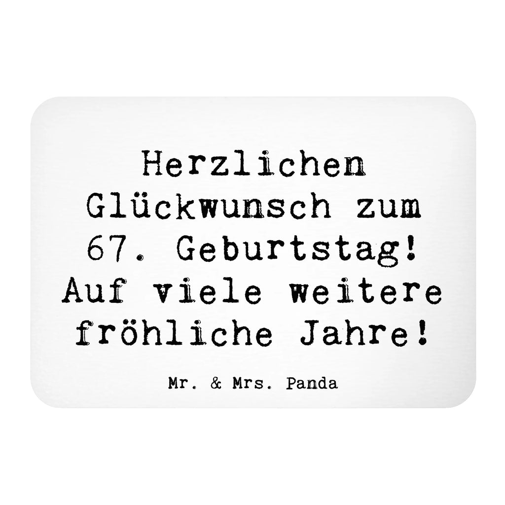 Magnet Spruch 67. Geburtstag Freude Kühlschrankmagnet, Pinnwandmagnet, Souvenir Magnet, Motivmagnete, Dekomagnet, Whiteboard Magnet, Notiz Magnet, Kühlschrank Dekoration, Geburtstag, Geburtstagsgeschenk, Geschenk