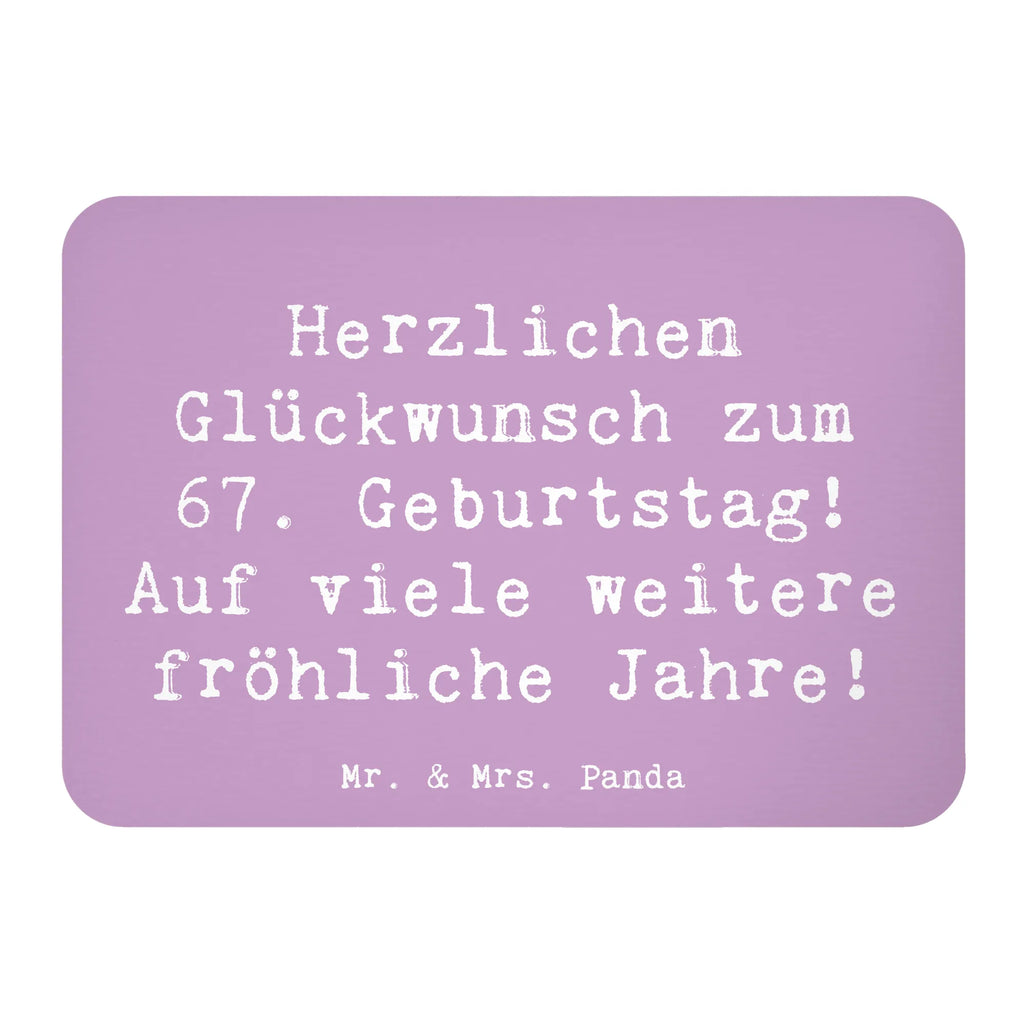 Magnet Spruch 67. Geburtstag Freude Kühlschrankmagnet, Pinnwandmagnet, Souvenir Magnet, Motivmagnete, Dekomagnet, Whiteboard Magnet, Notiz Magnet, Kühlschrank Dekoration, Geburtstag, Geburtstagsgeschenk, Geschenk