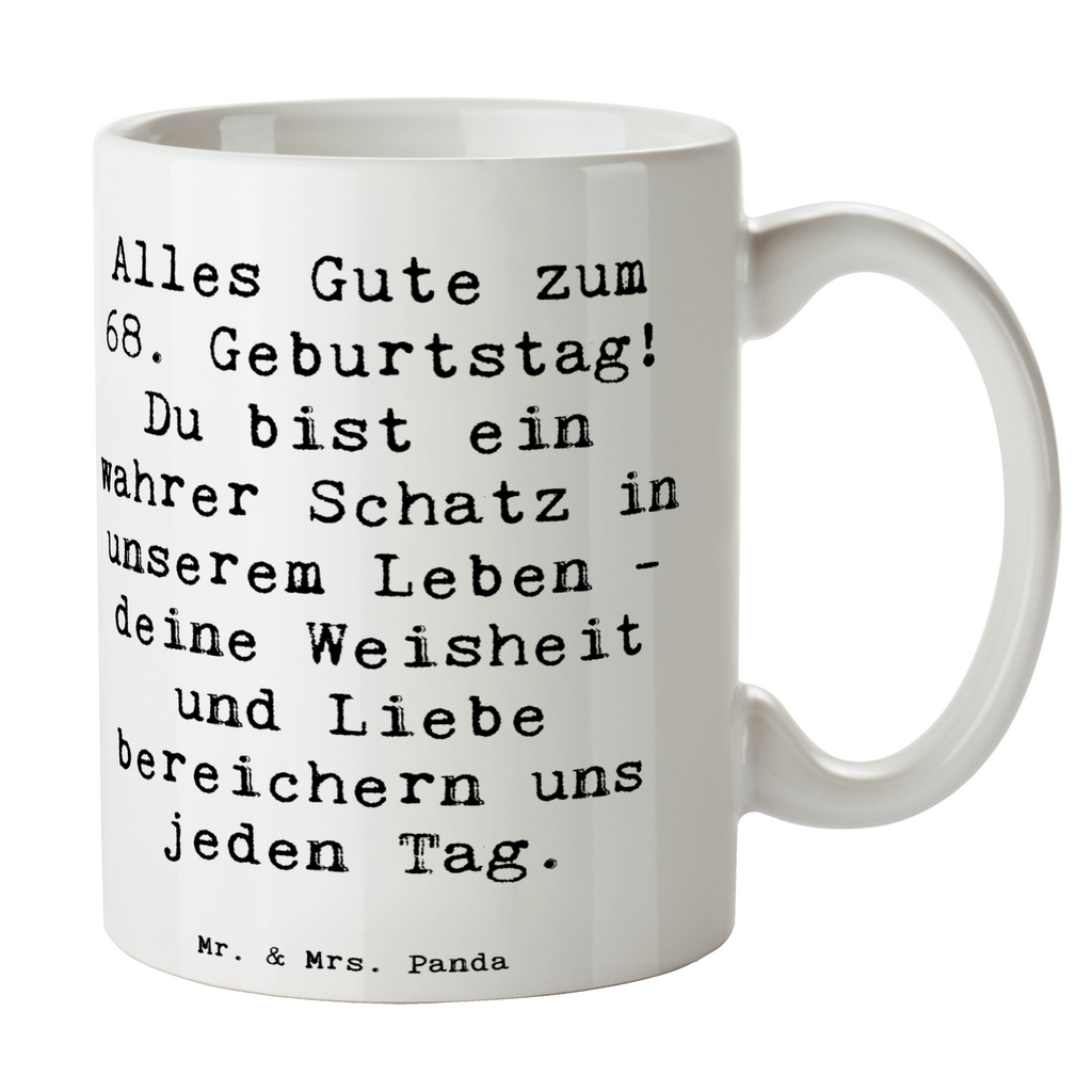 Tasse Spruch 68. Geburtstag Schatz Tasse, Kaffeetasse, Teetasse, Becher, Kaffeebecher, Teebecher, Keramiktasse, Porzellantasse, Büro Tasse, Geschenk Tasse, Tasse Sprüche, Tasse Motive, Kaffeetassen, Tasse bedrucken, Designer Tasse, Cappuccino Tassen, Schöne Teetassen, Geburtstag, Geburtstagsgeschenk, Geschenk