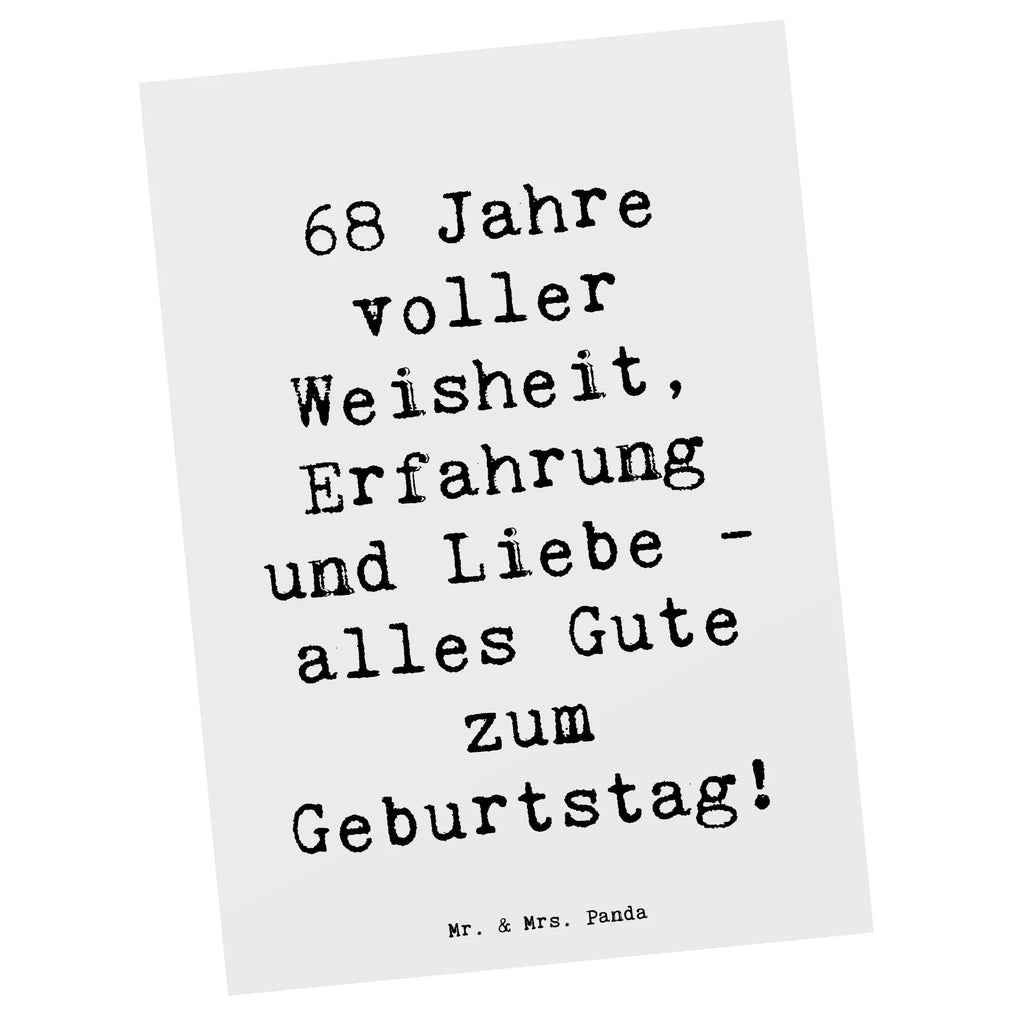 Postkarte Spruch 68. Geburtstag Postkarte, Karte, Geschenkkarte, Grußkarte, Einladung, Ansichtskarte, Geburtstagskarte, Einladungskarte, Dankeskarte, Ansichtskarten, Einladung Geburtstag, Einladungskarten Geburtstag, Geburtstag, Geburtstagsgeschenk, Geschenk