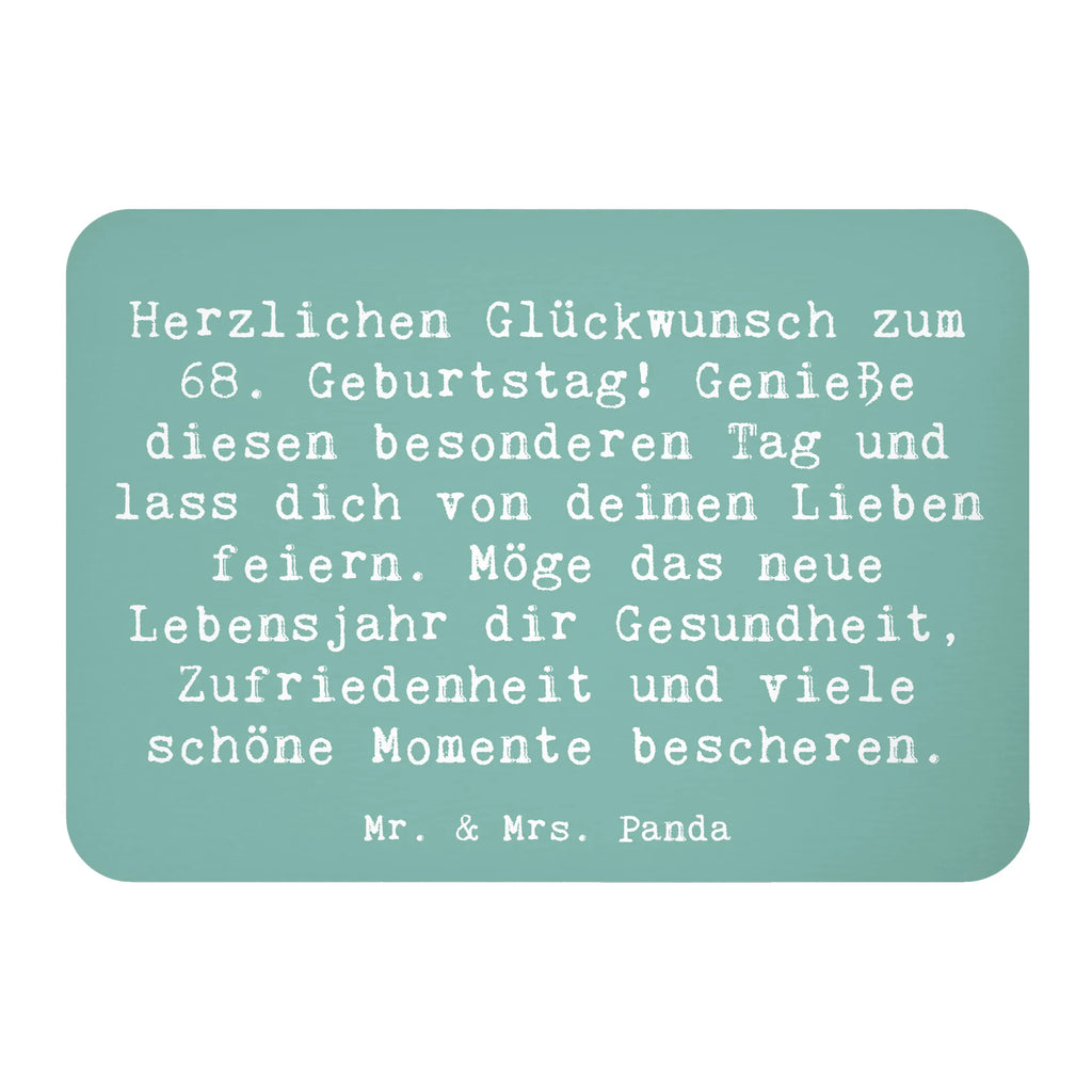 Magnet Spruch 68. Geburtstag Freude Kühlschrankmagnet, Pinnwandmagnet, Souvenir Magnet, Motivmagnete, Dekomagnet, Whiteboard Magnet, Notiz Magnet, Kühlschrank Dekoration, Geburtstag, Geburtstagsgeschenk, Geschenk