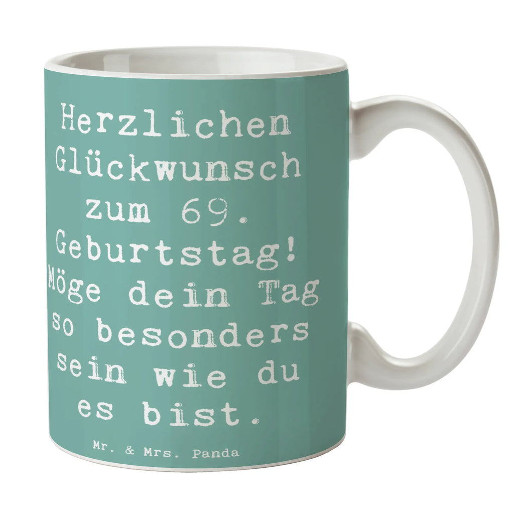 Tasse Spruch 69. Geburtstag Besonderer Tag Tasse, Kaffeetasse, Teetasse, Becher, Kaffeebecher, Teebecher, Keramiktasse, Porzellantasse, Büro Tasse, Geschenk Tasse, Tasse Sprüche, Tasse Motive, Kaffeetassen, Tasse bedrucken, Designer Tasse, Cappuccino Tassen, Schöne Teetassen, Geburtstag, Geburtstagsgeschenk, Geschenk