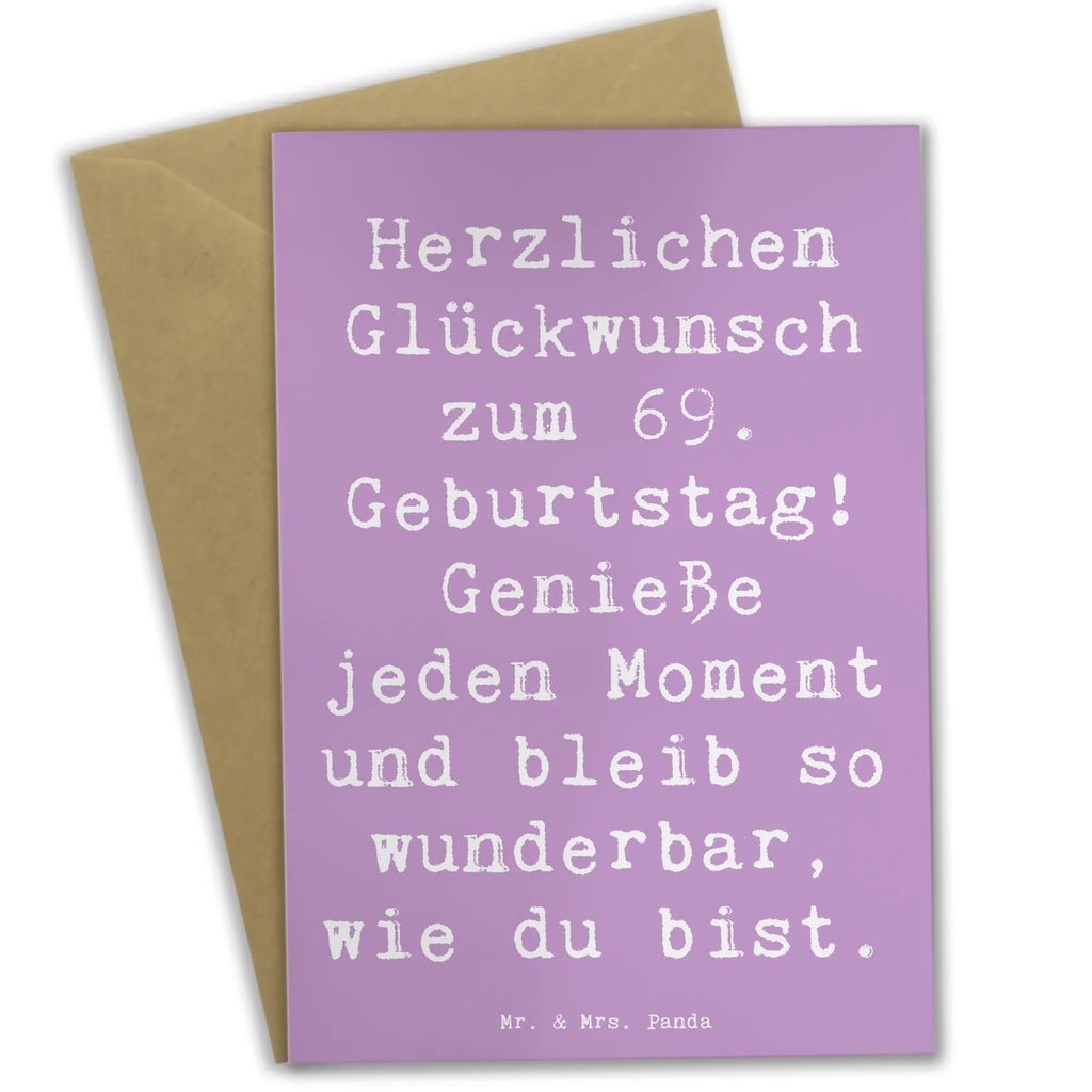 Grußkarte Spruch 69. Geburtstag Glückwünsche Grußkarte, Klappkarte, Einladungskarte, Glückwunschkarte, Hochzeitskarte, Geburtstagskarte, Karte, Ansichtskarten, Geburtstag, Geburtstagsgeschenk, Geschenk