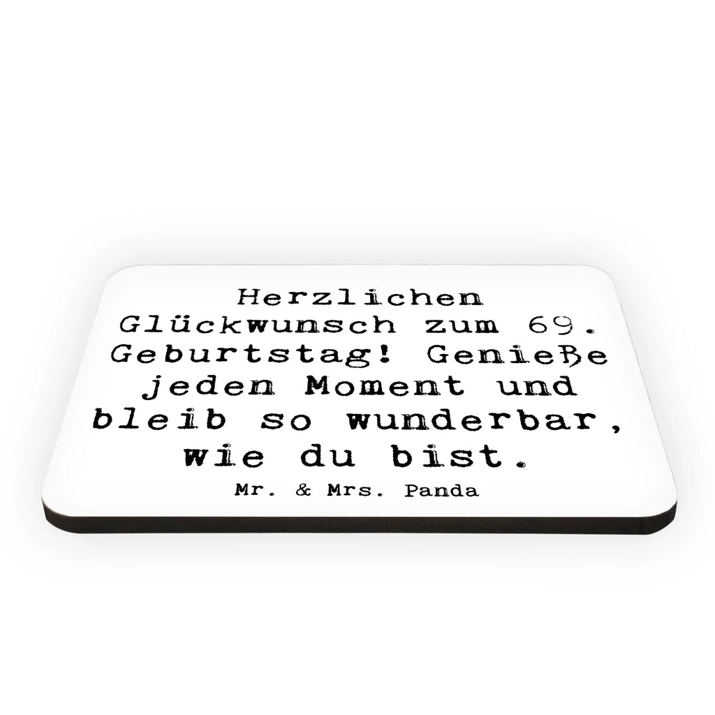 Magnet Spruch 69. Geburtstag Glückwünsche Kühlschrankmagnet, Pinnwandmagnet, Souvenir Magnet, Motivmagnete, Dekomagnet, Whiteboard Magnet, Notiz Magnet, Kühlschrank Dekoration, Geburtstag, Geburtstagsgeschenk, Geschenk