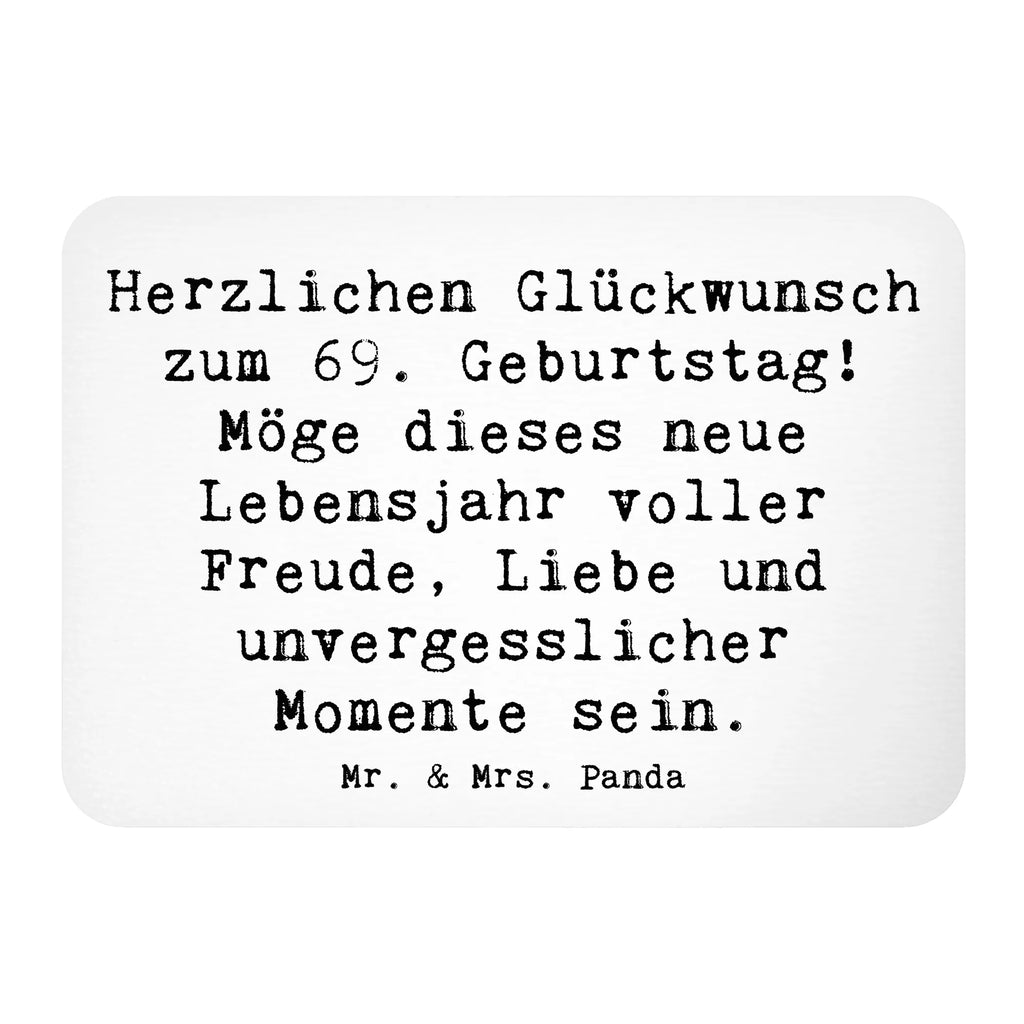 Magnet Spruch 69. Geburtstag Glückwunsch Kühlschrankmagnet, Pinnwandmagnet, Souvenir Magnet, Motivmagnete, Dekomagnet, Whiteboard Magnet, Notiz Magnet, Kühlschrank Dekoration, Geburtstag, Geburtstagsgeschenk, Geschenk