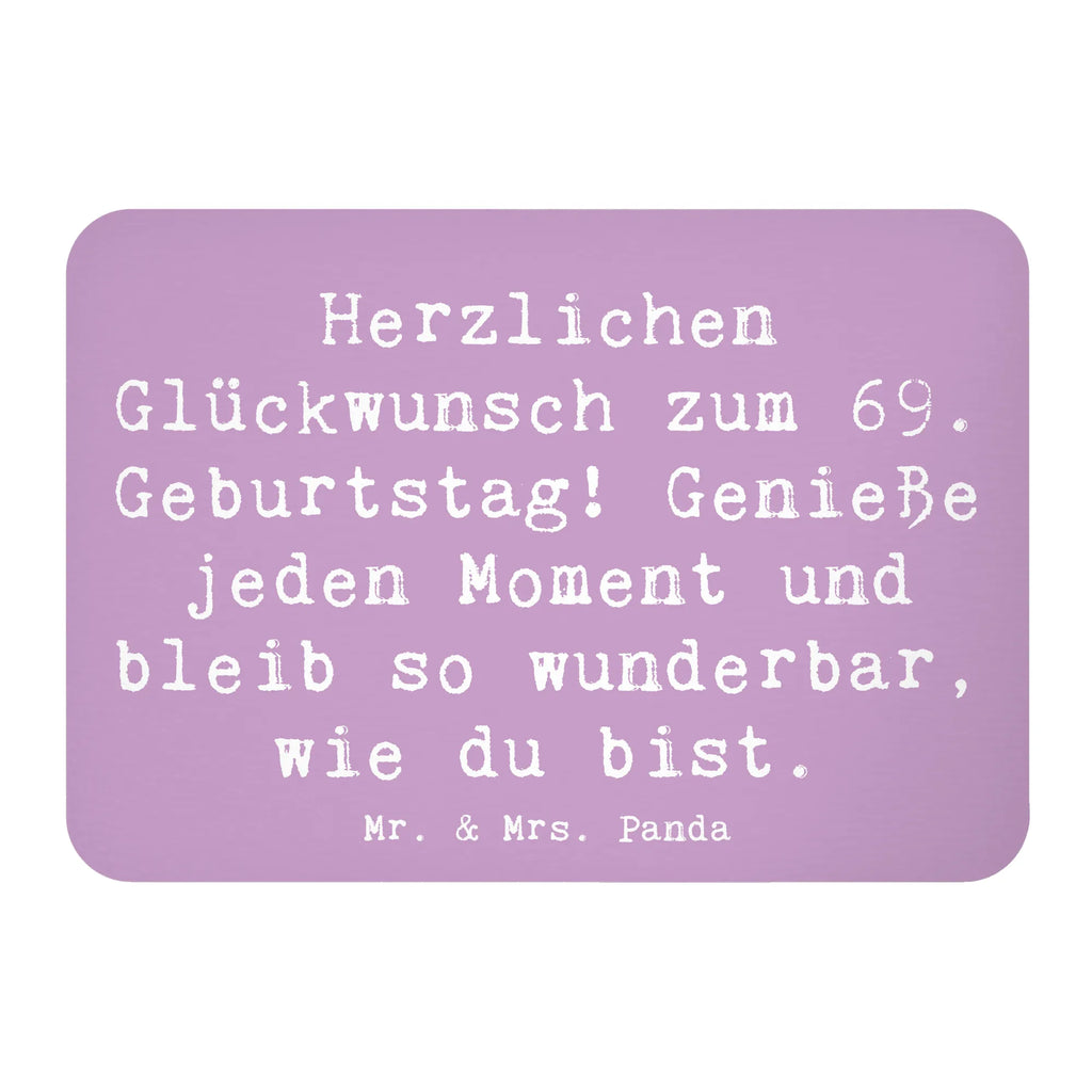 Magnet Spruch 69. Geburtstag Glückwünsche Kühlschrankmagnet, Pinnwandmagnet, Souvenir Magnet, Motivmagnete, Dekomagnet, Whiteboard Magnet, Notiz Magnet, Kühlschrank Dekoration, Geburtstag, Geburtstagsgeschenk, Geschenk