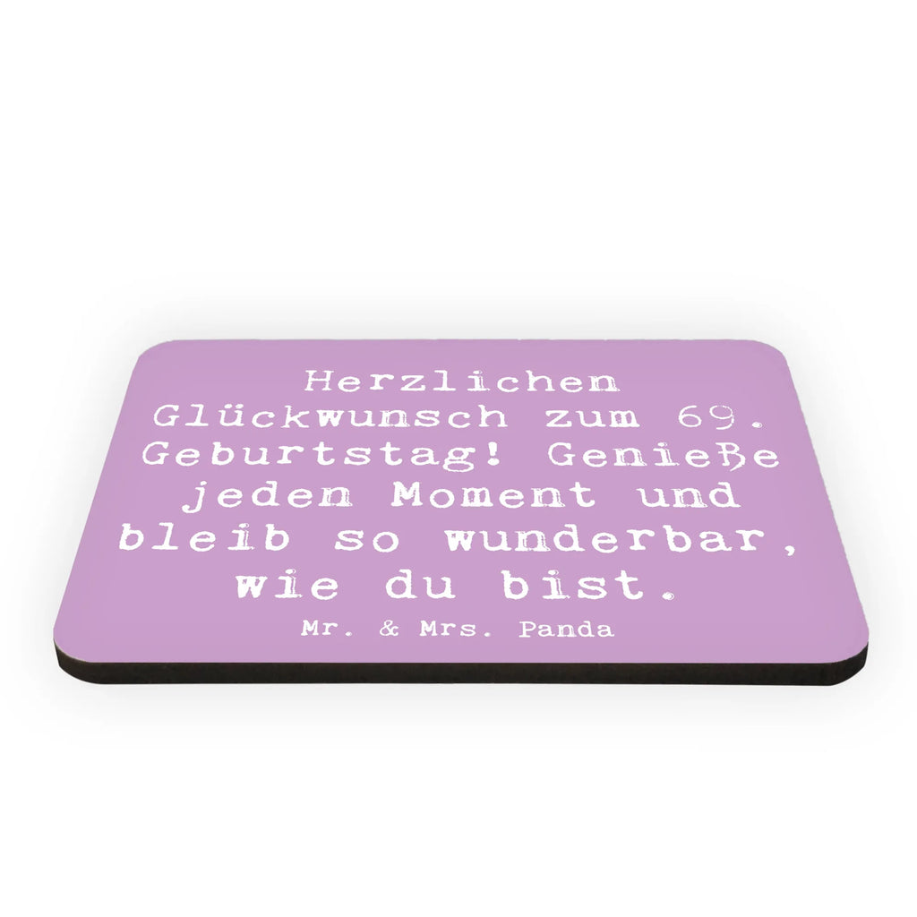 Magnet Spruch 69. Geburtstag Glückwünsche Kühlschrankmagnet, Pinnwandmagnet, Souvenir Magnet, Motivmagnete, Dekomagnet, Whiteboard Magnet, Notiz Magnet, Kühlschrank Dekoration, Geburtstag, Geburtstagsgeschenk, Geschenk