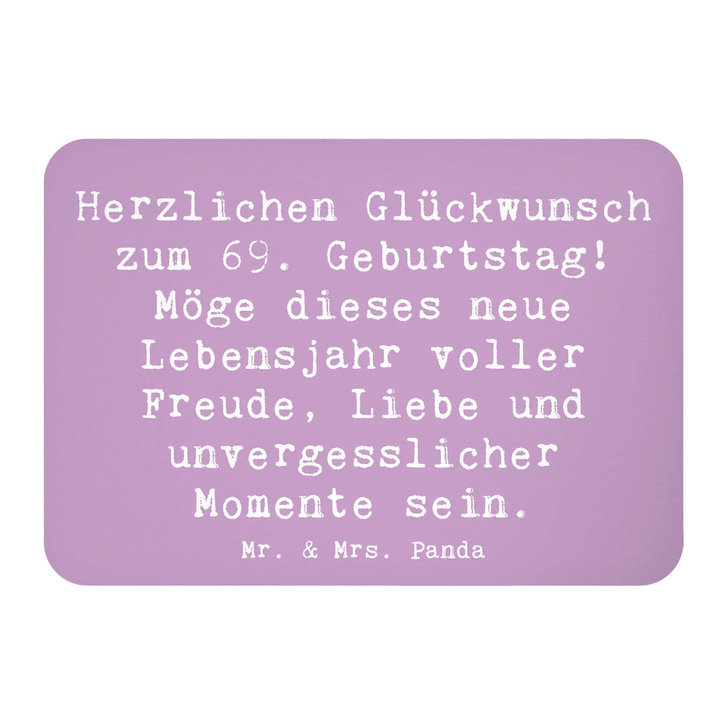 Magnet Spruch 69. Geburtstag Glückwunsch Kühlschrankmagnet, Pinnwandmagnet, Souvenir Magnet, Motivmagnete, Dekomagnet, Whiteboard Magnet, Notiz Magnet, Kühlschrank Dekoration, Geburtstag, Geburtstagsgeschenk, Geschenk