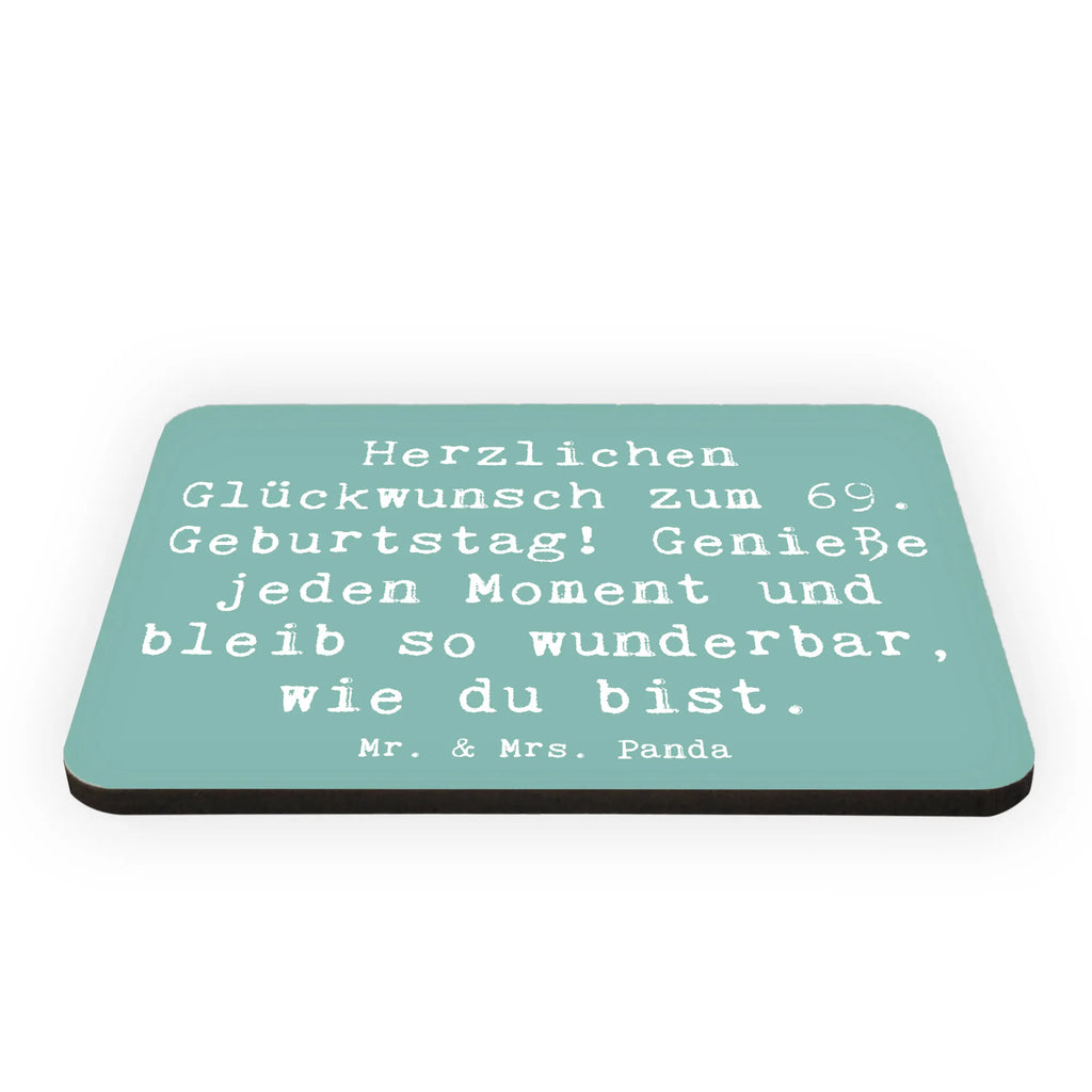 Magnet Spruch 69. Geburtstag Glückwünsche Kühlschrankmagnet, Pinnwandmagnet, Souvenir Magnet, Motivmagnete, Dekomagnet, Whiteboard Magnet, Notiz Magnet, Kühlschrank Dekoration, Geburtstag, Geburtstagsgeschenk, Geschenk