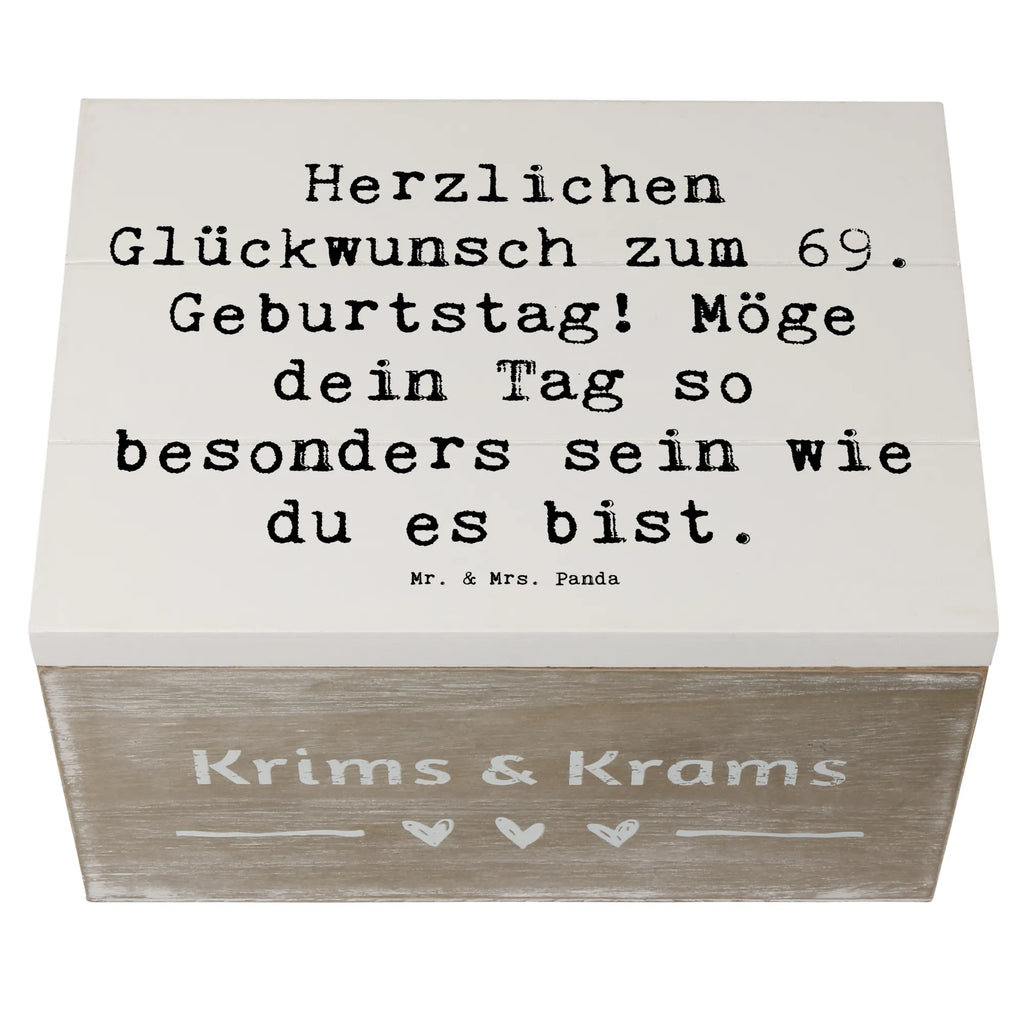 Holzkiste Spruch 69. Geburtstag Besonderer Tag Holzkiste, Kiste, Schatzkiste, Truhe, Schatulle, XXL, Erinnerungsbox, Erinnerungskiste, Dekokiste, Aufbewahrungsbox, Geschenkbox, Geschenkdose, Geburtstag, Geburtstagsgeschenk, Geschenk