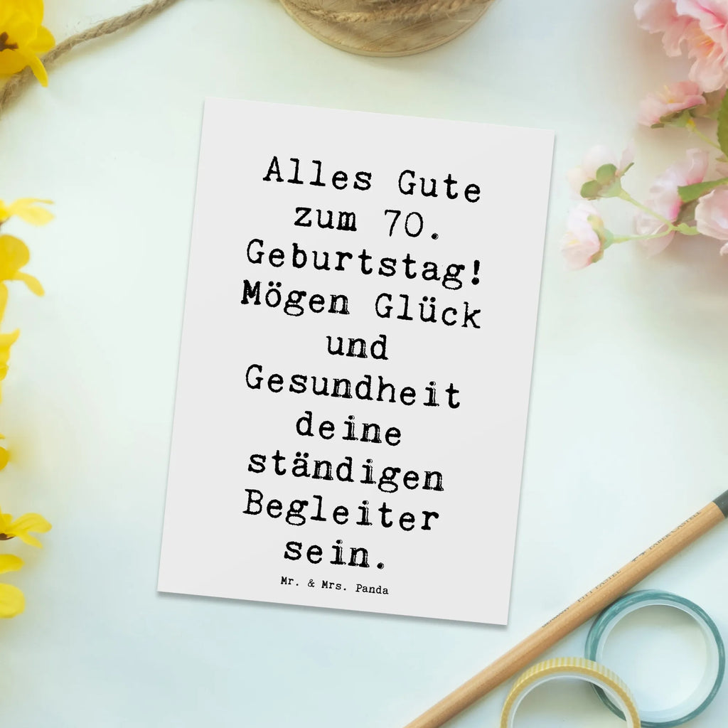 Postkarte Spruch 70. Geburtstag Glück und Gesundheit Postkarte, Karte, Geschenkkarte, Grußkarte, Einladung, Ansichtskarte, Geburtstagskarte, Einladungskarte, Dankeskarte, Ansichtskarten, Einladung Geburtstag, Einladungskarten Geburtstag, Geburtstag, Geburtstagsgeschenk, Geschenk