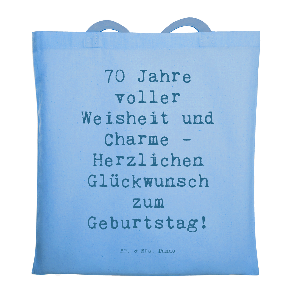 Tragetasche Spruch 70. Geburtstag Beuteltasche, Beutel, Einkaufstasche, Jutebeutel, Stoffbeutel, Tasche, Shopper, Umhängetasche, Strandtasche, Schultertasche, Stofftasche, Tragetasche, Badetasche, Jutetasche, Einkaufstüte, Laptoptasche, Geburtstag, Geburtstagsgeschenk, Geschenk