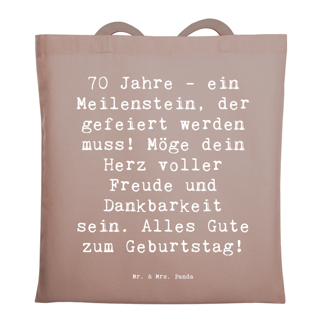 Tragetasche Spruch 70. Geburtstag Meilenstein Beuteltasche, Beutel, Einkaufstasche, Jutebeutel, Stoffbeutel, Tasche, Shopper, Umhängetasche, Strandtasche, Schultertasche, Stofftasche, Tragetasche, Badetasche, Jutetasche, Einkaufstüte, Laptoptasche, Geburtstag, Geburtstagsgeschenk, Geschenk