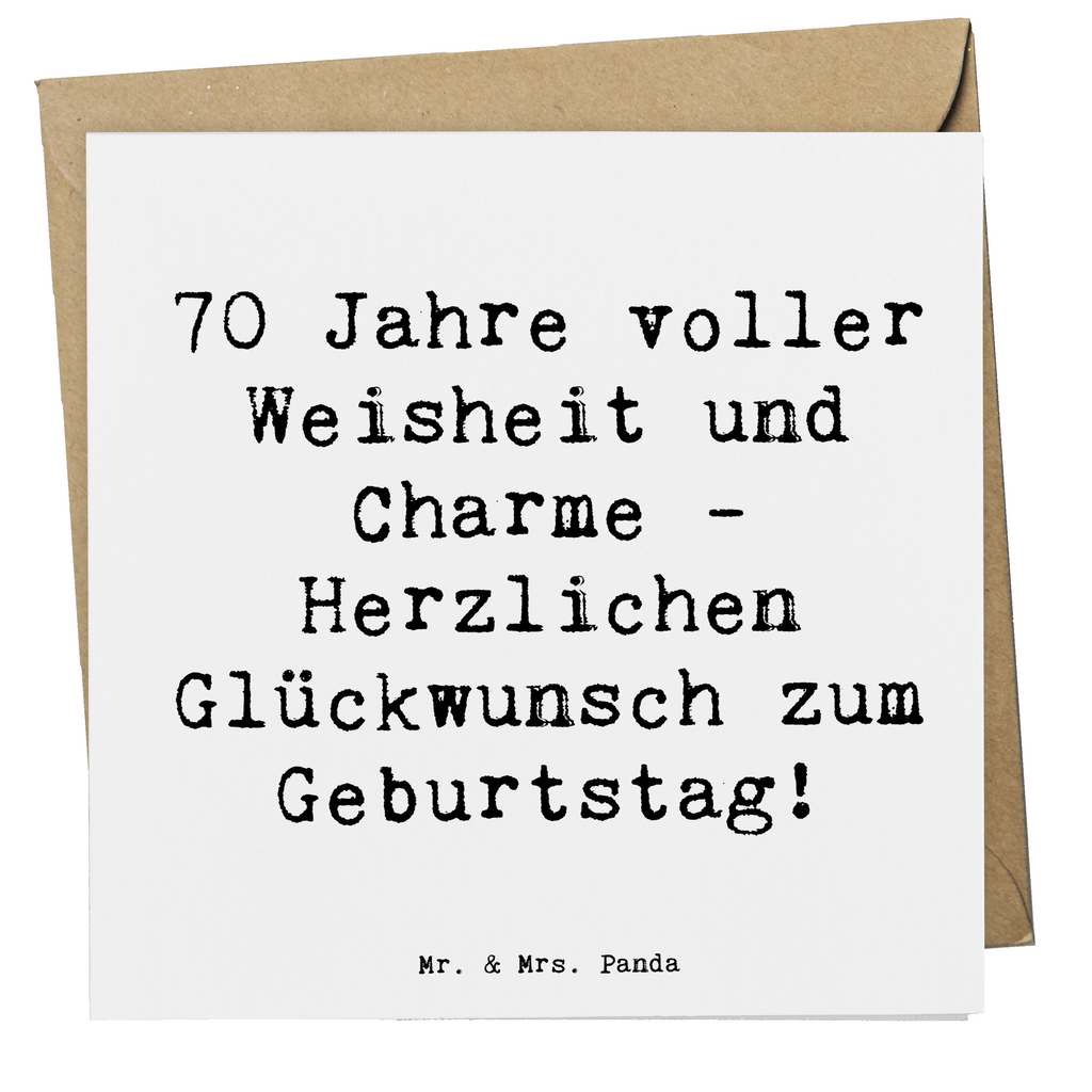 Deluxe Karte Spruch 70. Geburtstag Karte, Grußkarte, Klappkarte, Einladungskarte, Glückwunschkarte, Hochzeitskarte, Geburtstagskarte, Hochwertige Grußkarte, Hochwertige Klappkarte, Geburtstag, Geburtstagsgeschenk, Geschenk