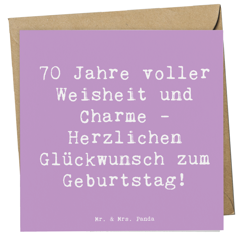 Deluxe Karte Spruch 70. Geburtstag Karte, Grußkarte, Klappkarte, Einladungskarte, Glückwunschkarte, Hochzeitskarte, Geburtstagskarte, Hochwertige Grußkarte, Hochwertige Klappkarte, Geburtstag, Geburtstagsgeschenk, Geschenk