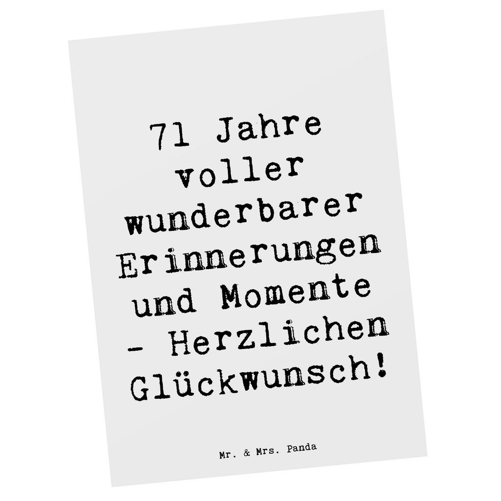 Postkarte Spruch 71. Geburtstag Erinnerungen Postkarte, Karte, Geschenkkarte, Grußkarte, Einladung, Ansichtskarte, Geburtstagskarte, Einladungskarte, Dankeskarte, Ansichtskarten, Einladung Geburtstag, Einladungskarten Geburtstag, Geburtstag, Geburtstagsgeschenk, Geschenk