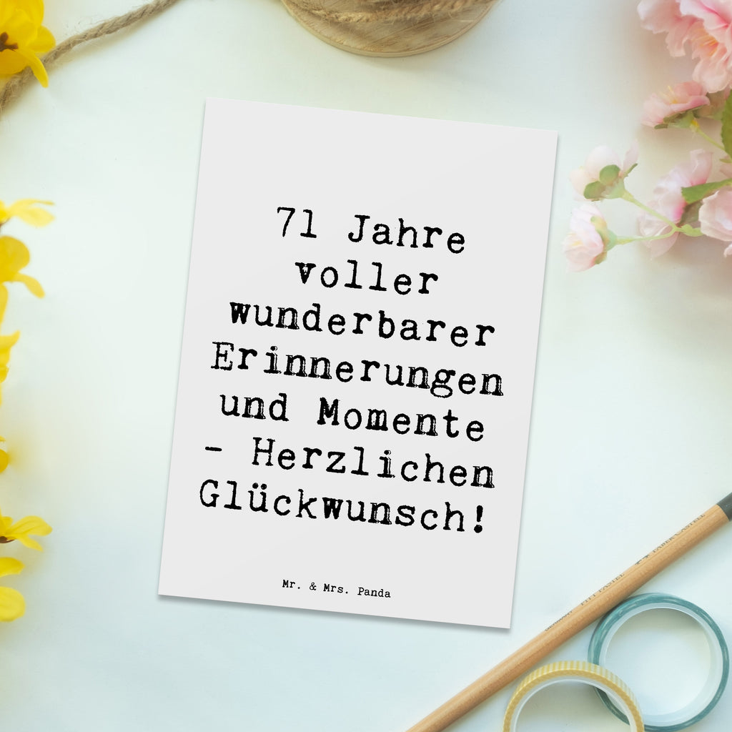 Postkarte Spruch 71. Geburtstag Erinnerungen Postkarte, Karte, Geschenkkarte, Grußkarte, Einladung, Ansichtskarte, Geburtstagskarte, Einladungskarte, Dankeskarte, Ansichtskarten, Einladung Geburtstag, Einladungskarten Geburtstag, Geburtstag, Geburtstagsgeschenk, Geschenk