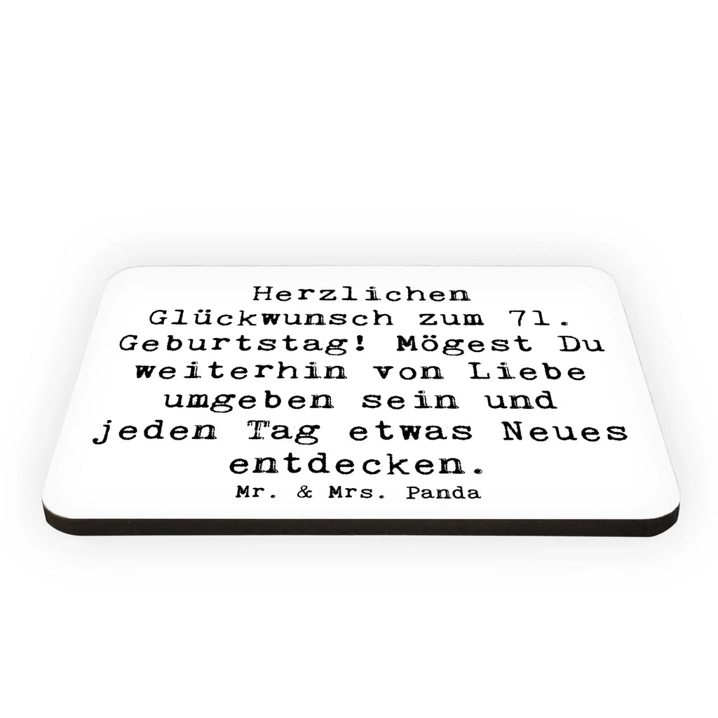 Magnet Spruch 71. Geburtstag Freude Kühlschrankmagnet, Pinnwandmagnet, Souvenir Magnet, Motivmagnete, Dekomagnet, Whiteboard Magnet, Notiz Magnet, Kühlschrank Dekoration, Geburtstag, Geburtstagsgeschenk, Geschenk