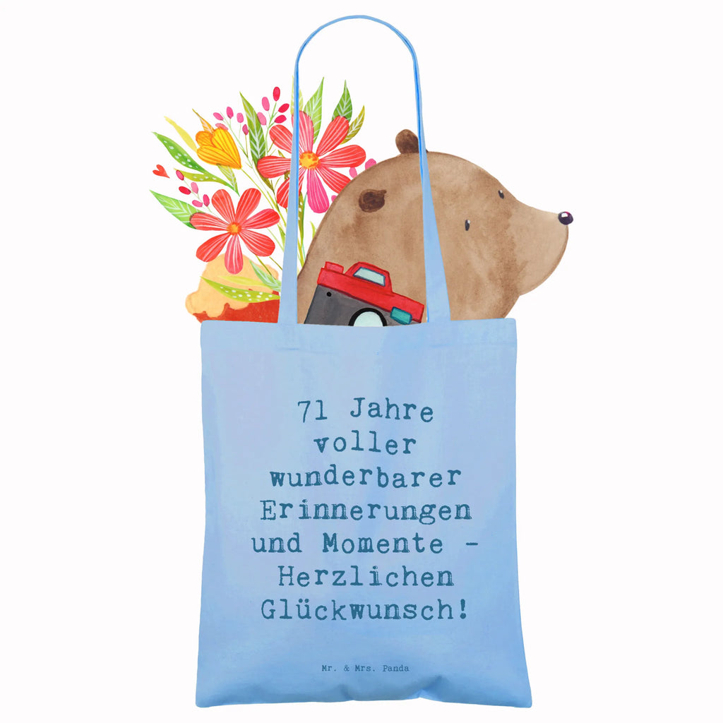 Tragetasche Spruch 71. Geburtstag Erinnerungen Beuteltasche, Beutel, Einkaufstasche, Jutebeutel, Stoffbeutel, Tasche, Shopper, Umhängetasche, Strandtasche, Schultertasche, Stofftasche, Tragetasche, Badetasche, Jutetasche, Einkaufstüte, Laptoptasche, Geburtstag, Geburtstagsgeschenk, Geschenk