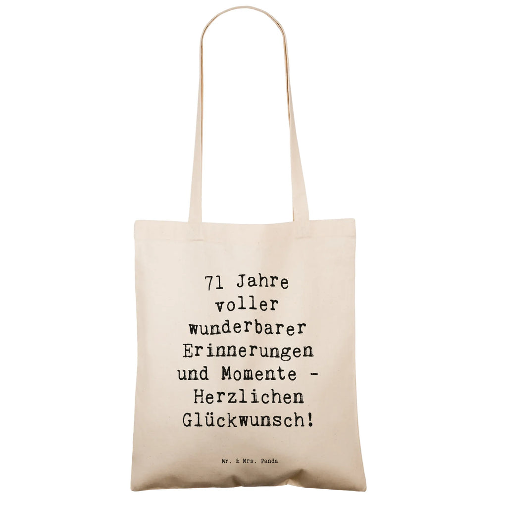 Tragetasche Spruch 71. Geburtstag Erinnerungen Beuteltasche, Beutel, Einkaufstasche, Jutebeutel, Stoffbeutel, Tasche, Shopper, Umhängetasche, Strandtasche, Schultertasche, Stofftasche, Tragetasche, Badetasche, Jutetasche, Einkaufstüte, Laptoptasche, Geburtstag, Geburtstagsgeschenk, Geschenk