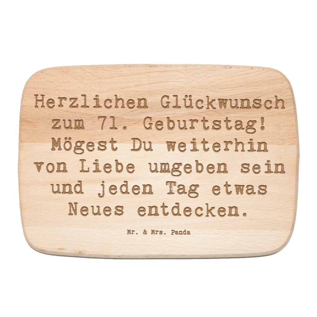 Frühstücksbrett Spruch 71. Geburtstag Freude Frühstücksbrett, Holzbrett, Schneidebrett, Schneidebrett Holz, Frühstücksbrettchen, Küchenbrett, Geburtstag, Geburtstagsgeschenk, Geschenk