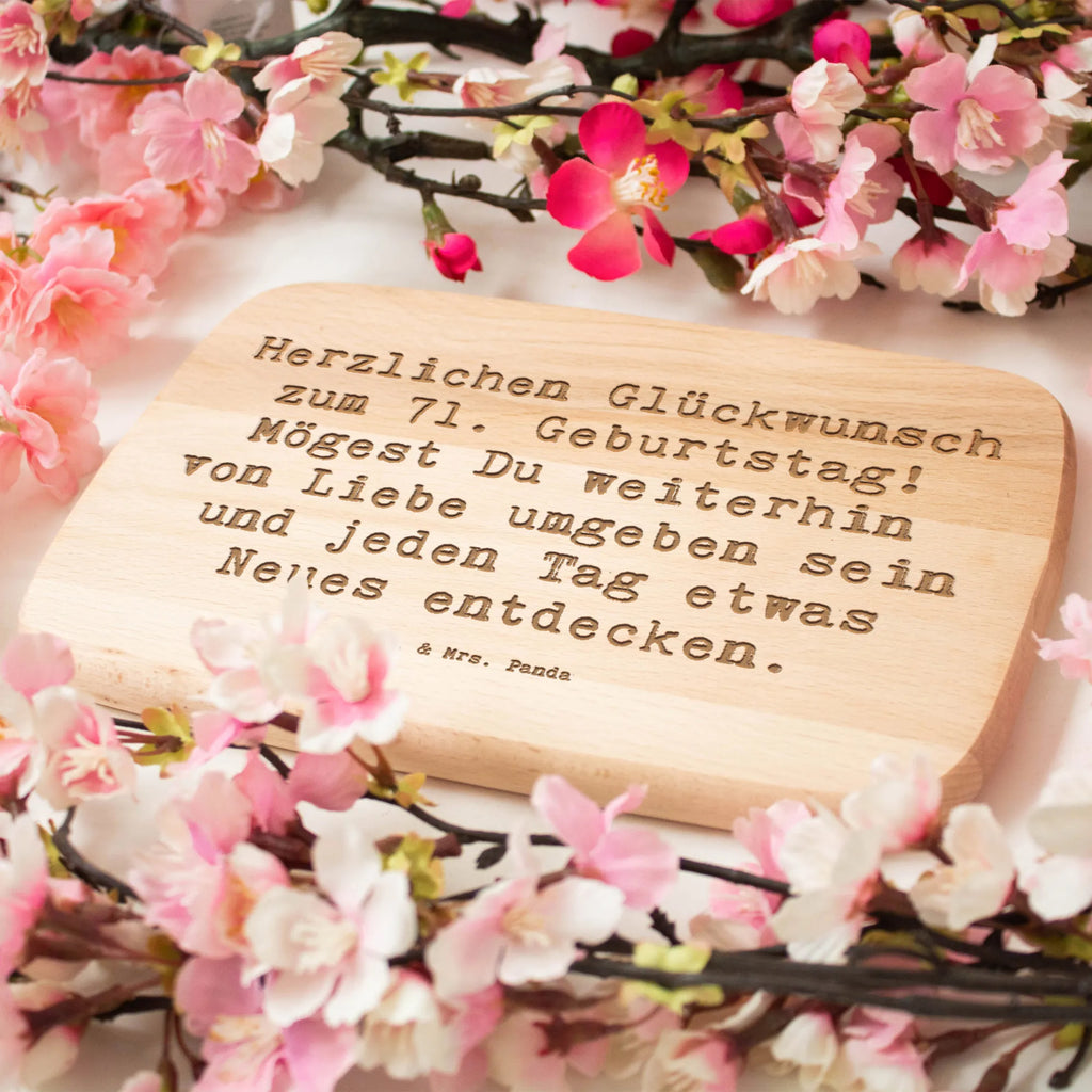 Frühstücksbrett Spruch 71. Geburtstag Freude Frühstücksbrett, Holzbrett, Schneidebrett, Schneidebrett Holz, Frühstücksbrettchen, Küchenbrett, Geburtstag, Geburtstagsgeschenk, Geschenk