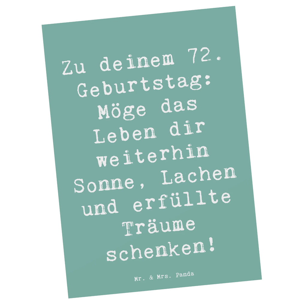 Postkarte Spruch 72. Geburtstag Postkarte, Karte, Geschenkkarte, Grußkarte, Einladung, Ansichtskarte, Geburtstagskarte, Einladungskarte, Dankeskarte, Ansichtskarten, Einladung Geburtstag, Einladungskarten Geburtstag, Geburtstag, Geburtstagsgeschenk, Geschenk