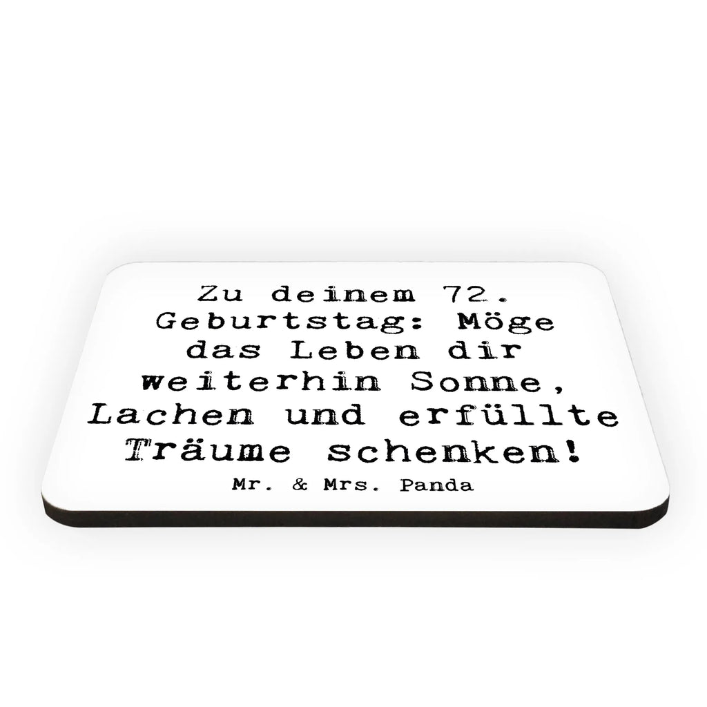 Magnet Spruch 72. Geburtstag Kühlschrankmagnet, Pinnwandmagnet, Souvenir Magnet, Motivmagnete, Dekomagnet, Whiteboard Magnet, Notiz Magnet, Kühlschrank Dekoration, Geburtstag, Geburtstagsgeschenk, Geschenk