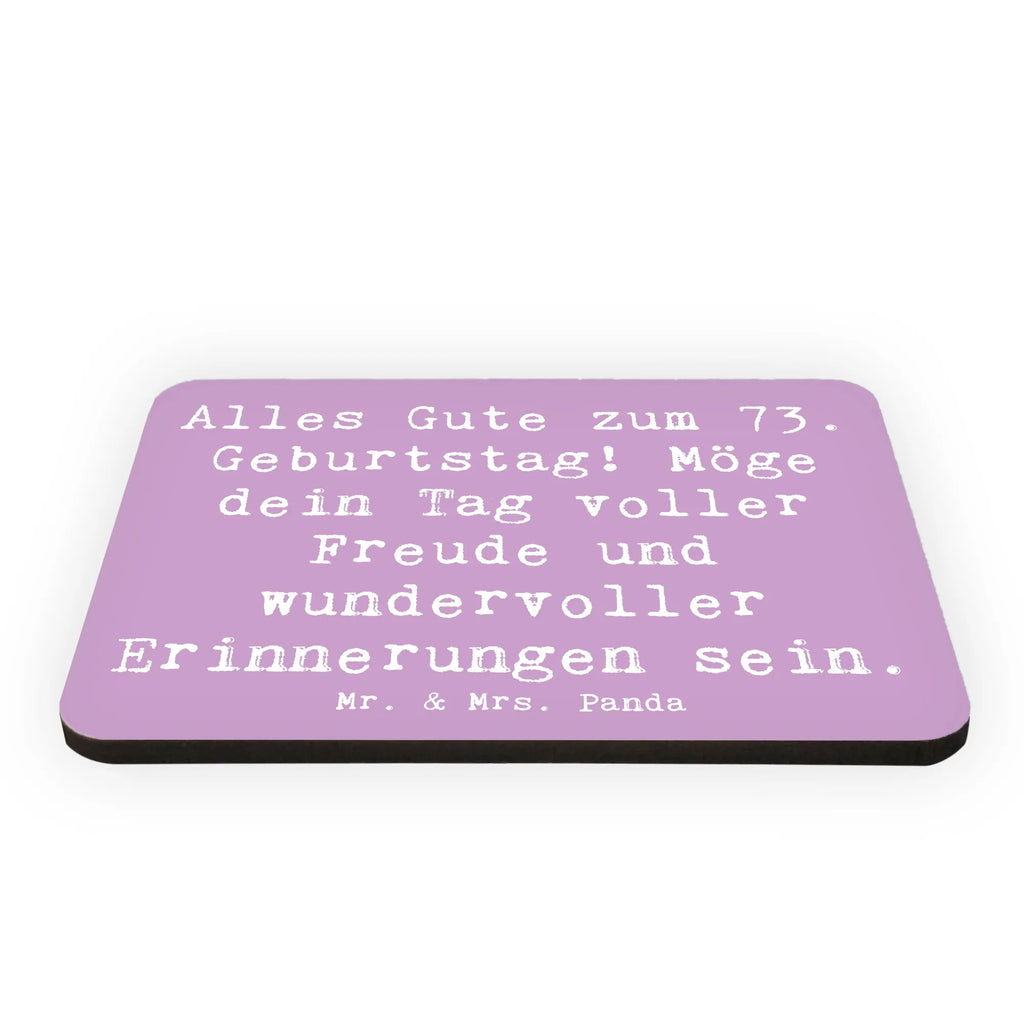 Magnet Spruch 73. Geburtstag Freude Kühlschrankmagnet, Pinnwandmagnet, Souvenir Magnet, Motivmagnete, Dekomagnet, Whiteboard Magnet, Notiz Magnet, Kühlschrank Dekoration, Geburtstag, Geburtstagsgeschenk, Geschenk