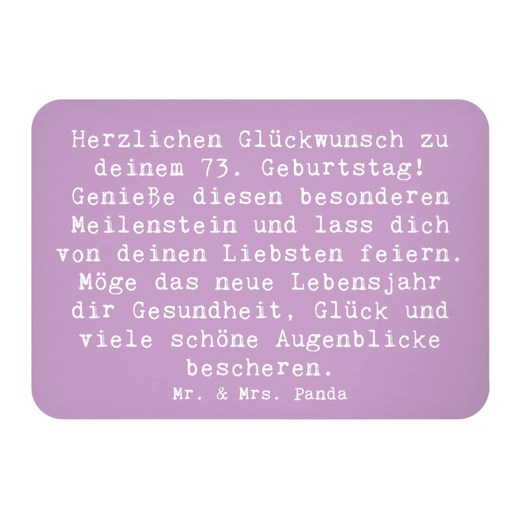 Magnet Spruch 73. Geburtstag Meilenstein Kühlschrankmagnet, Pinnwandmagnet, Souvenir Magnet, Motivmagnete, Dekomagnet, Whiteboard Magnet, Notiz Magnet, Kühlschrank Dekoration, Geburtstag, Geburtstagsgeschenk, Geschenk