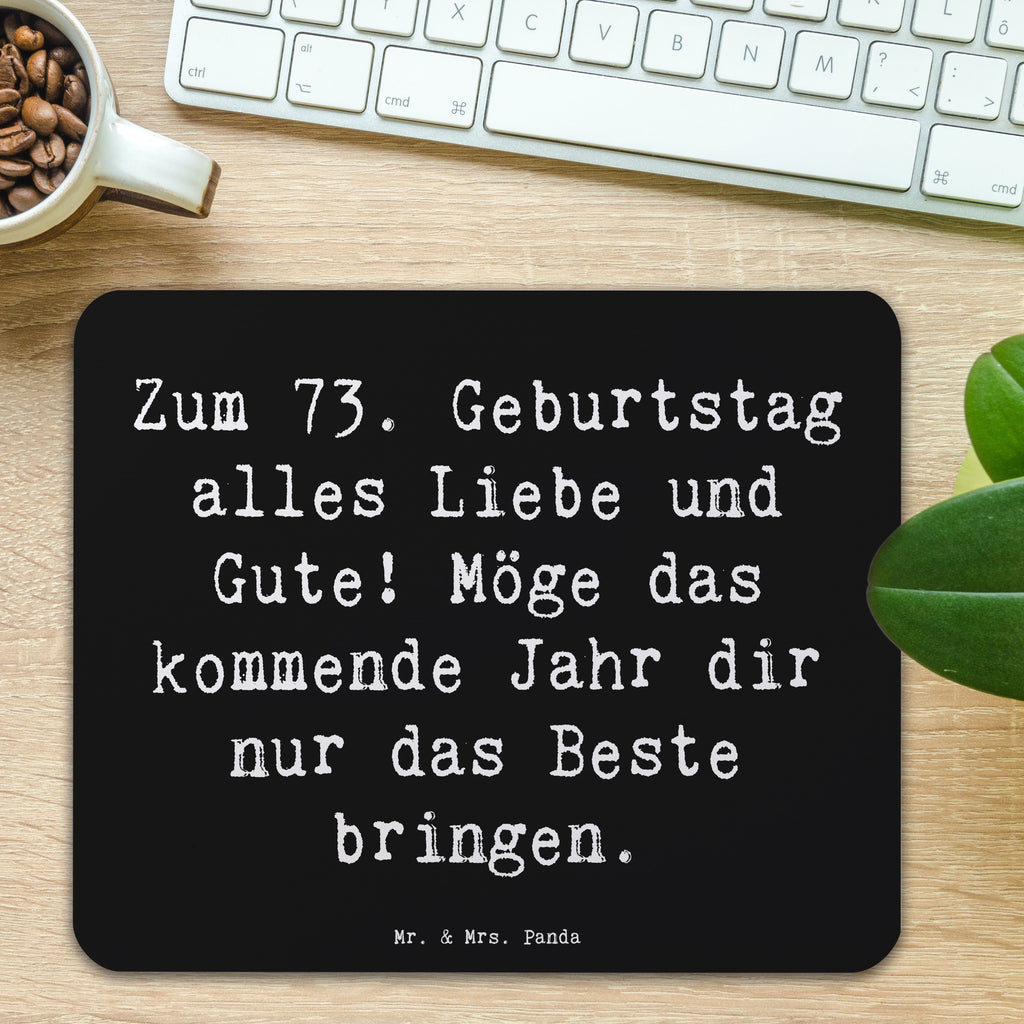 Mauspad Spruch 73. Geburtstag Glückwünsche Mousepad, Computer zubehör, Büroausstattung, PC Zubehör, Arbeitszimmer, Mauspad, Einzigartiges Mauspad, Designer Mauspad, Mausunterlage, Mauspad Büro, Geburtstag, Geburtstagsgeschenk, Geschenk