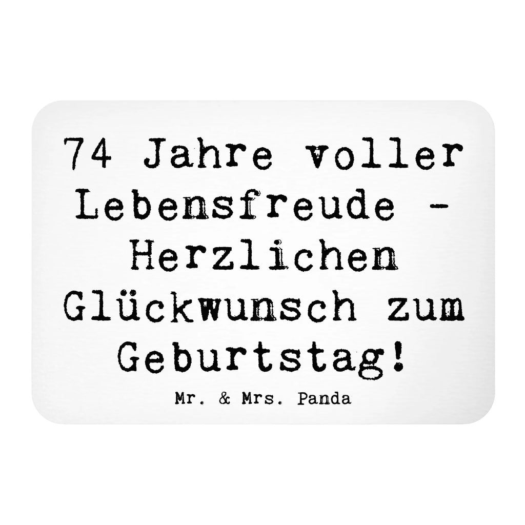 Magnet Spruch 74. Geburtstag Lebensfreude Kühlschrankmagnet, Pinnwandmagnet, Souvenir Magnet, Motivmagnete, Dekomagnet, Whiteboard Magnet, Notiz Magnet, Kühlschrank Dekoration, Geburtstag, Geburtstagsgeschenk, Geschenk