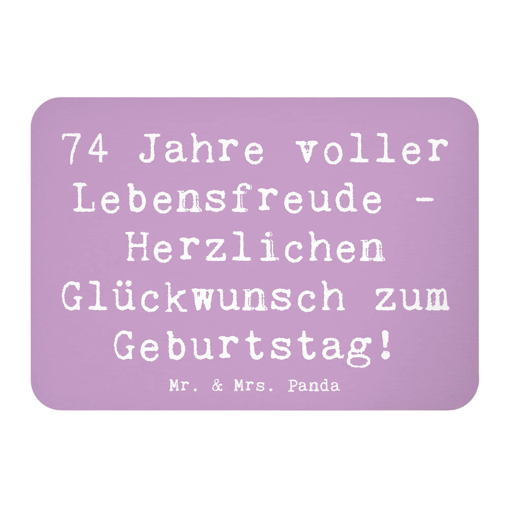 Magnet Spruch 74. Geburtstag Lebensfreude Kühlschrankmagnet, Pinnwandmagnet, Souvenir Magnet, Motivmagnete, Dekomagnet, Whiteboard Magnet, Notiz Magnet, Kühlschrank Dekoration, Geburtstag, Geburtstagsgeschenk, Geschenk