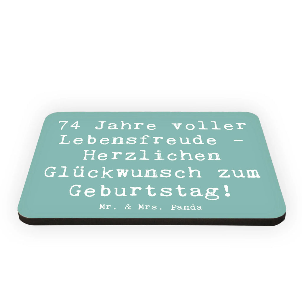 Magnet Spruch 74. Geburtstag Lebensfreude Kühlschrankmagnet, Pinnwandmagnet, Souvenir Magnet, Motivmagnete, Dekomagnet, Whiteboard Magnet, Notiz Magnet, Kühlschrank Dekoration, Geburtstag, Geburtstagsgeschenk, Geschenk