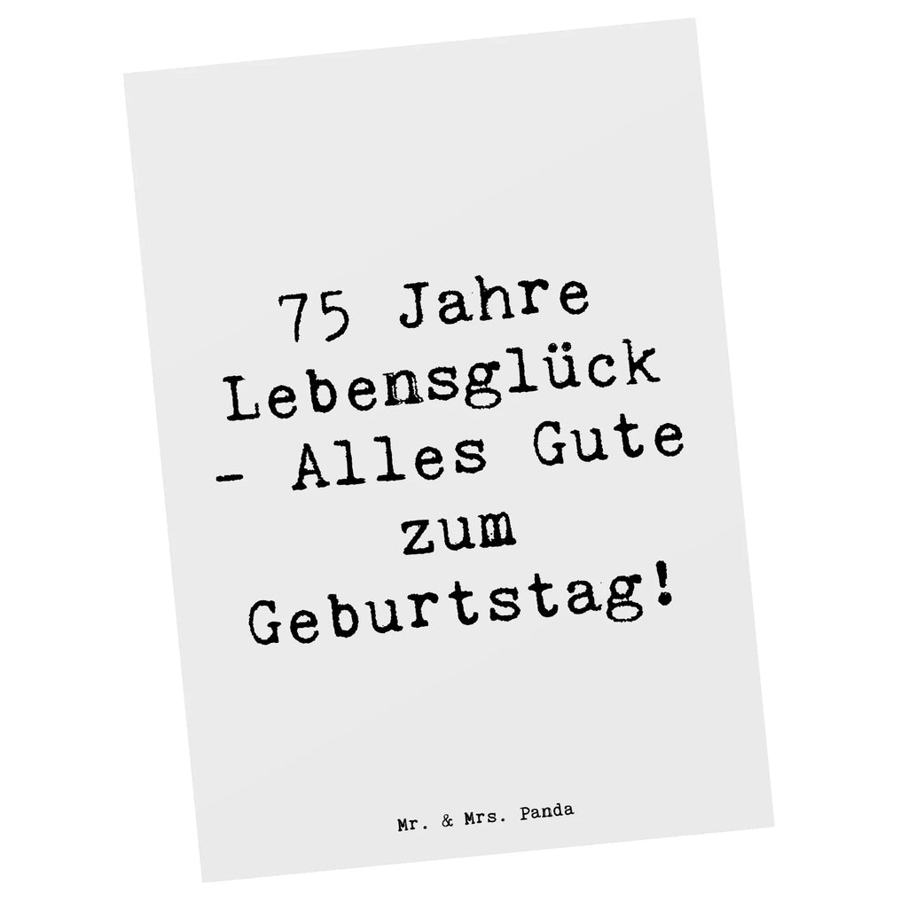 Postkarte Spruch 75. Geburtstag Postkarte, Karte, Geschenkkarte, Grußkarte, Einladung, Ansichtskarte, Geburtstagskarte, Einladungskarte, Dankeskarte, Ansichtskarten, Einladung Geburtstag, Einladungskarten Geburtstag, Geburtstag, Geburtstagsgeschenk, Geschenk