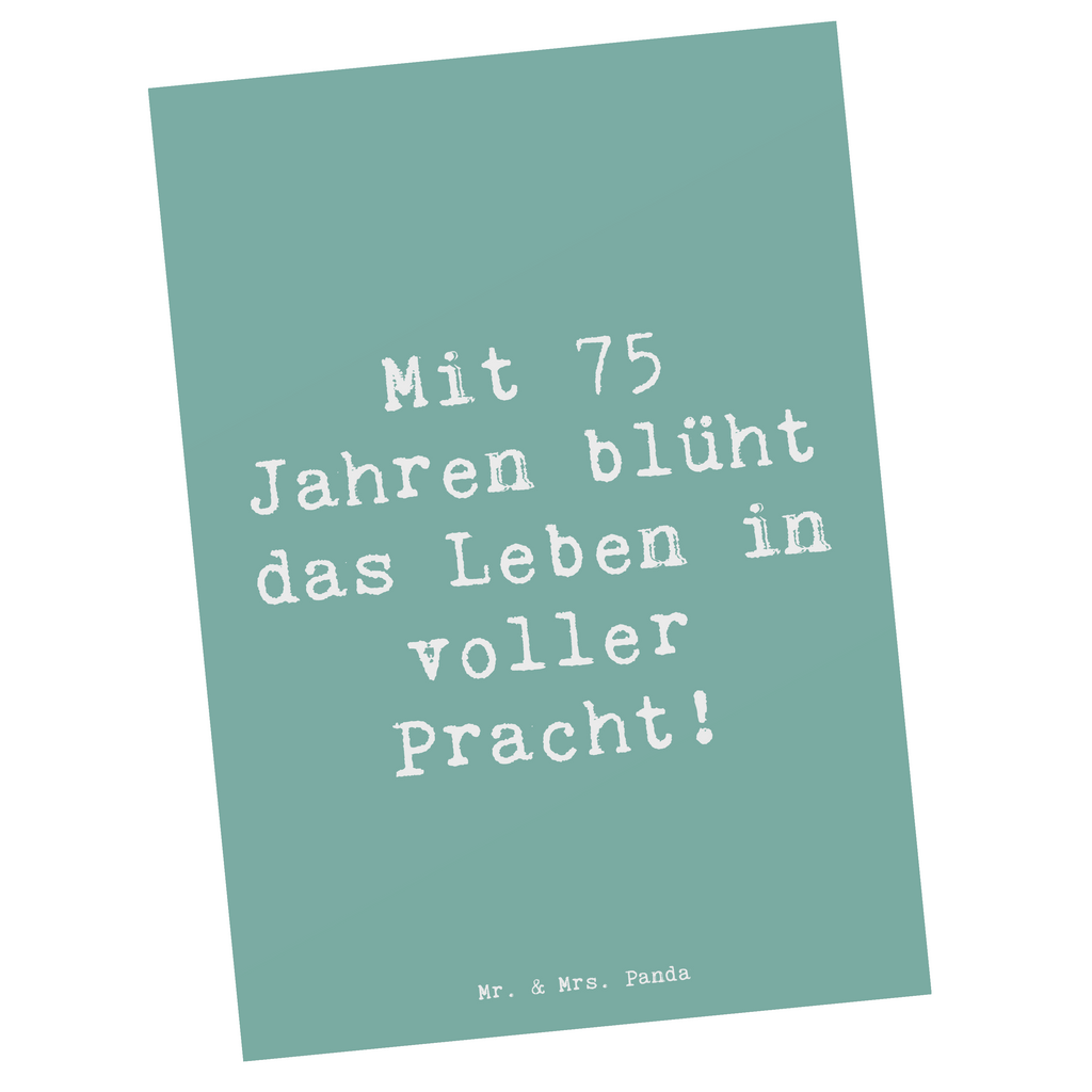 Postkarte Spruch 75. Geburtstag Blüte Postkarte, Karte, Geschenkkarte, Grußkarte, Einladung, Ansichtskarte, Geburtstagskarte, Einladungskarte, Dankeskarte, Ansichtskarten, Einladung Geburtstag, Einladungskarten Geburtstag, Geburtstag, Geburtstagsgeschenk, Geschenk