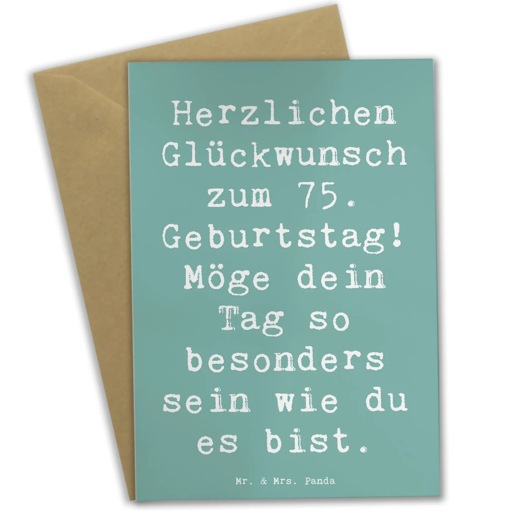 Grußkarte Spruch 75. Geburtstag Glückwünsche Grußkarte, Klappkarte, Einladungskarte, Glückwunschkarte, Hochzeitskarte, Geburtstagskarte, Karte, Ansichtskarten, Geburtstag, Geburtstagsgeschenk, Geschenk