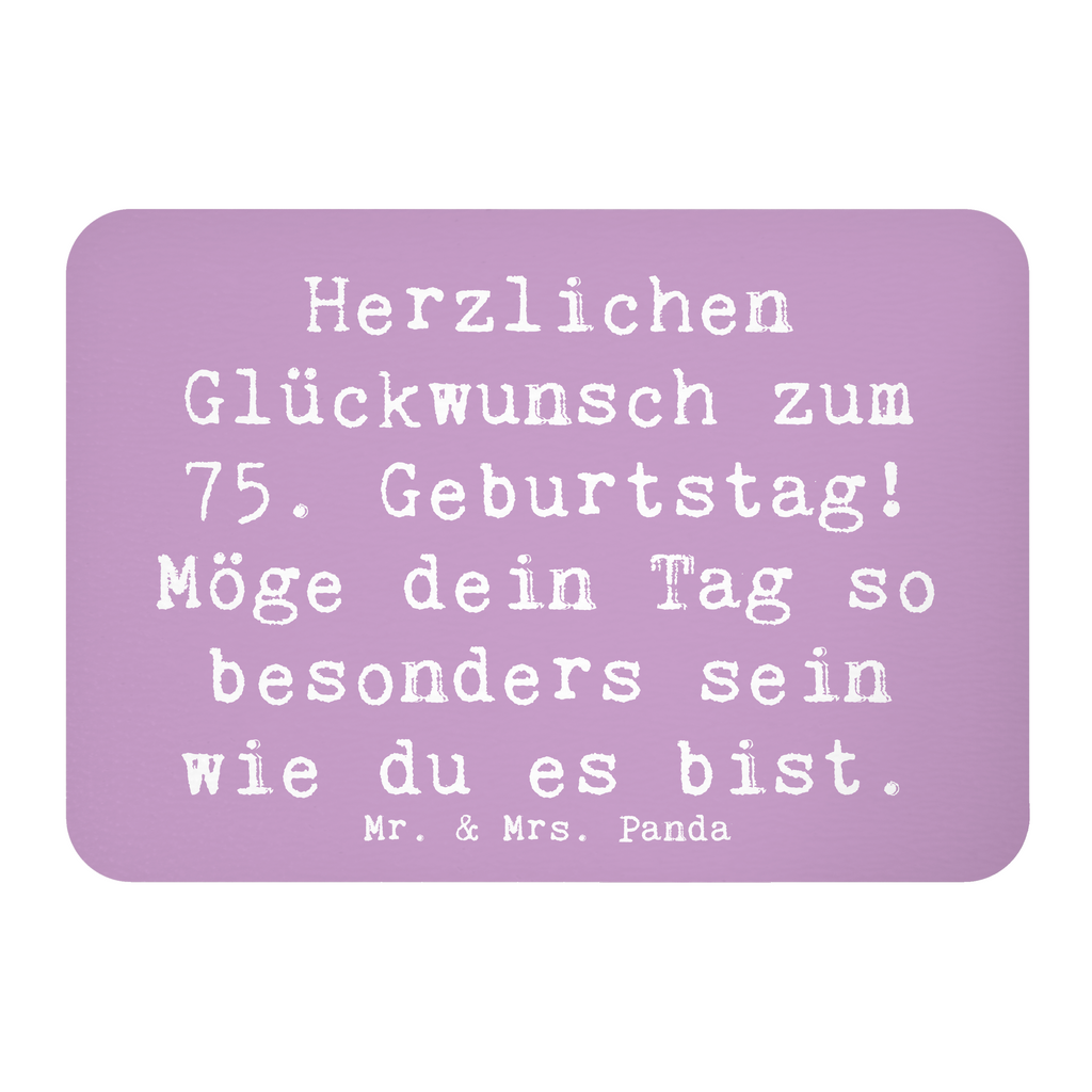 Magnet Spruch 75. Geburtstag Glückwünsche Kühlschrankmagnet, Pinnwandmagnet, Souvenir Magnet, Motivmagnete, Dekomagnet, Whiteboard Magnet, Notiz Magnet, Kühlschrank Dekoration, Geburtstag, Geburtstagsgeschenk, Geschenk