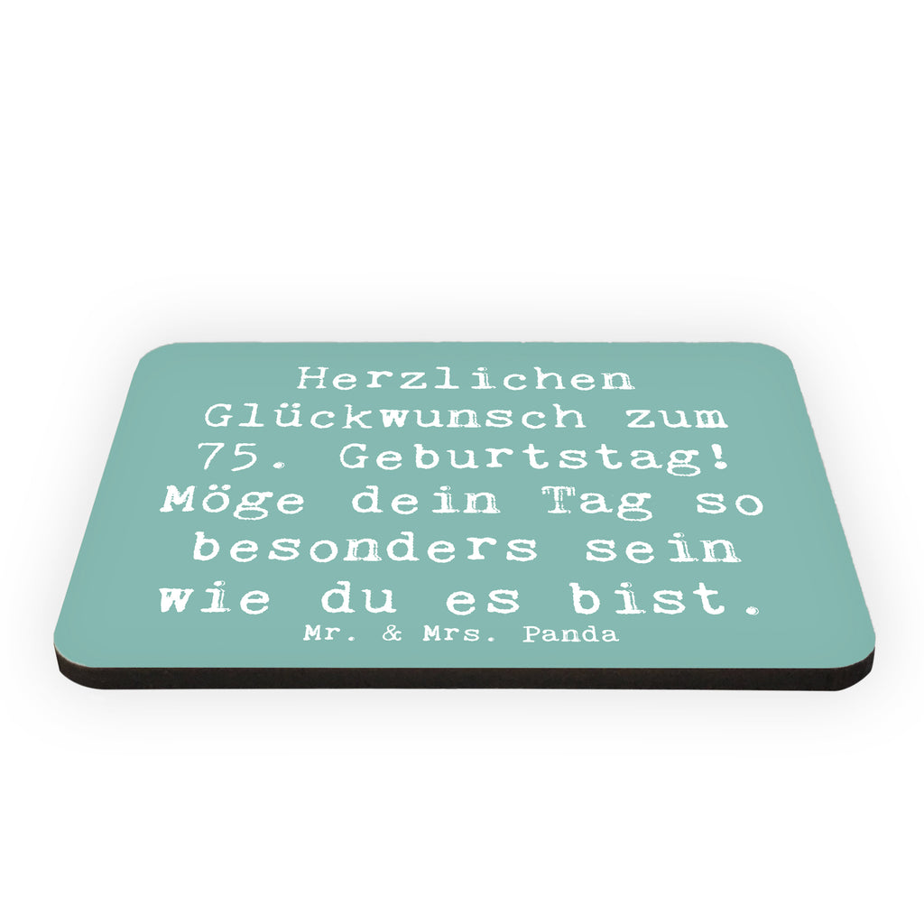 Magnet Spruch 75. Geburtstag Glückwünsche Kühlschrankmagnet, Pinnwandmagnet, Souvenir Magnet, Motivmagnete, Dekomagnet, Whiteboard Magnet, Notiz Magnet, Kühlschrank Dekoration, Geburtstag, Geburtstagsgeschenk, Geschenk